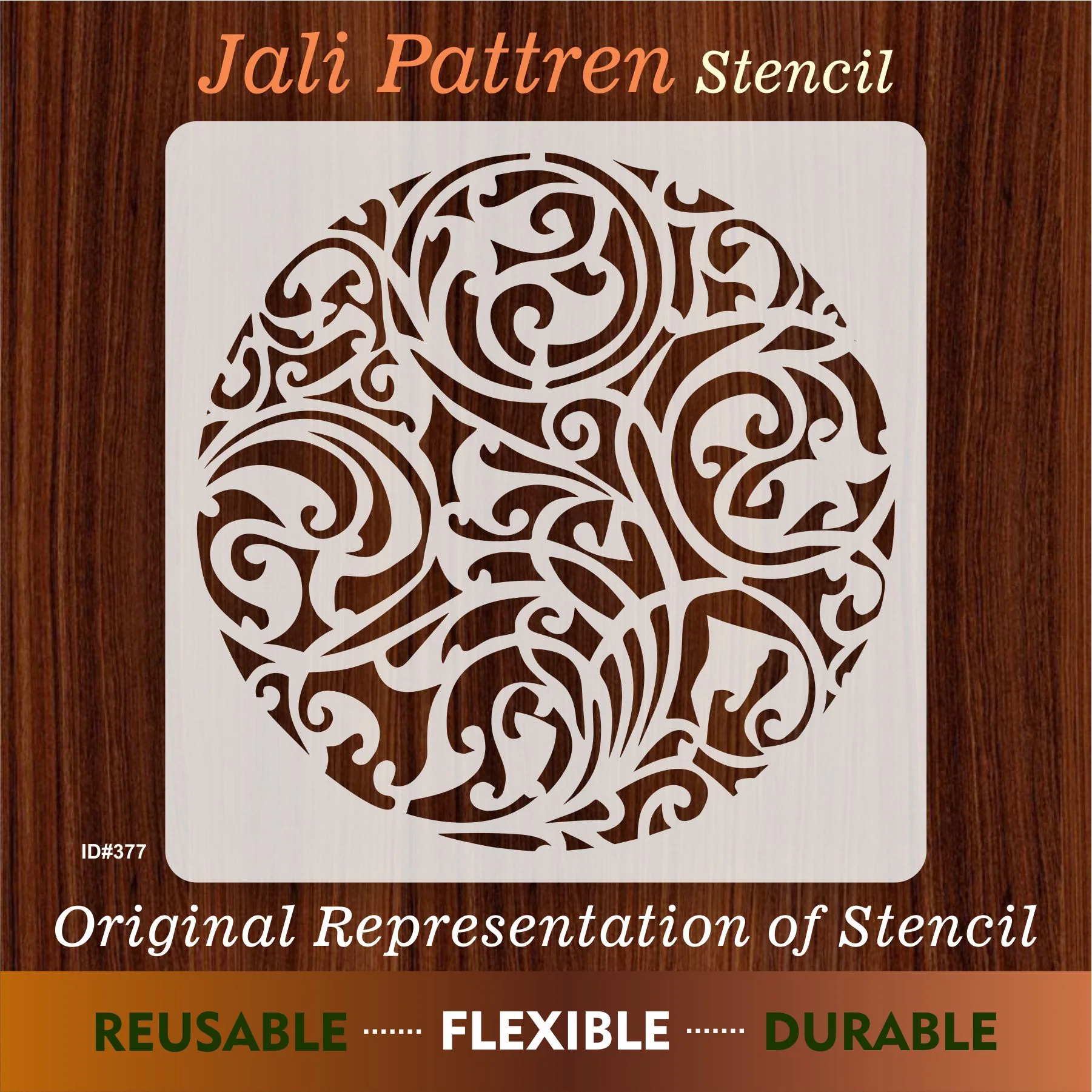 Mandala Pattern Stencil Reusable Stencil For Canvas And Wall Painting.ID# 377 - Image 7