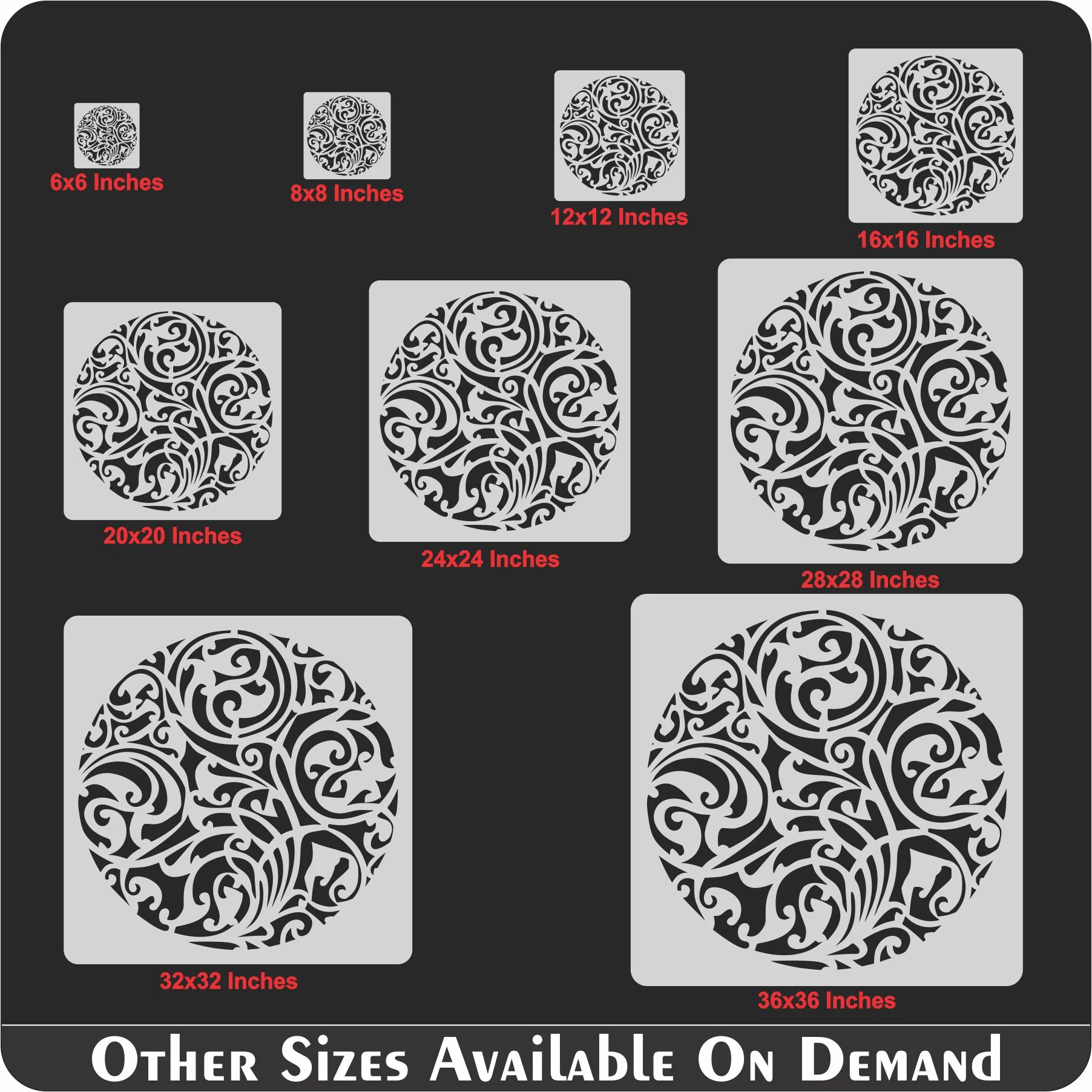 Mandala Pattern Stencil Reusable Stencil For Canvas And Wall Painting.ID# 377 - Image 8