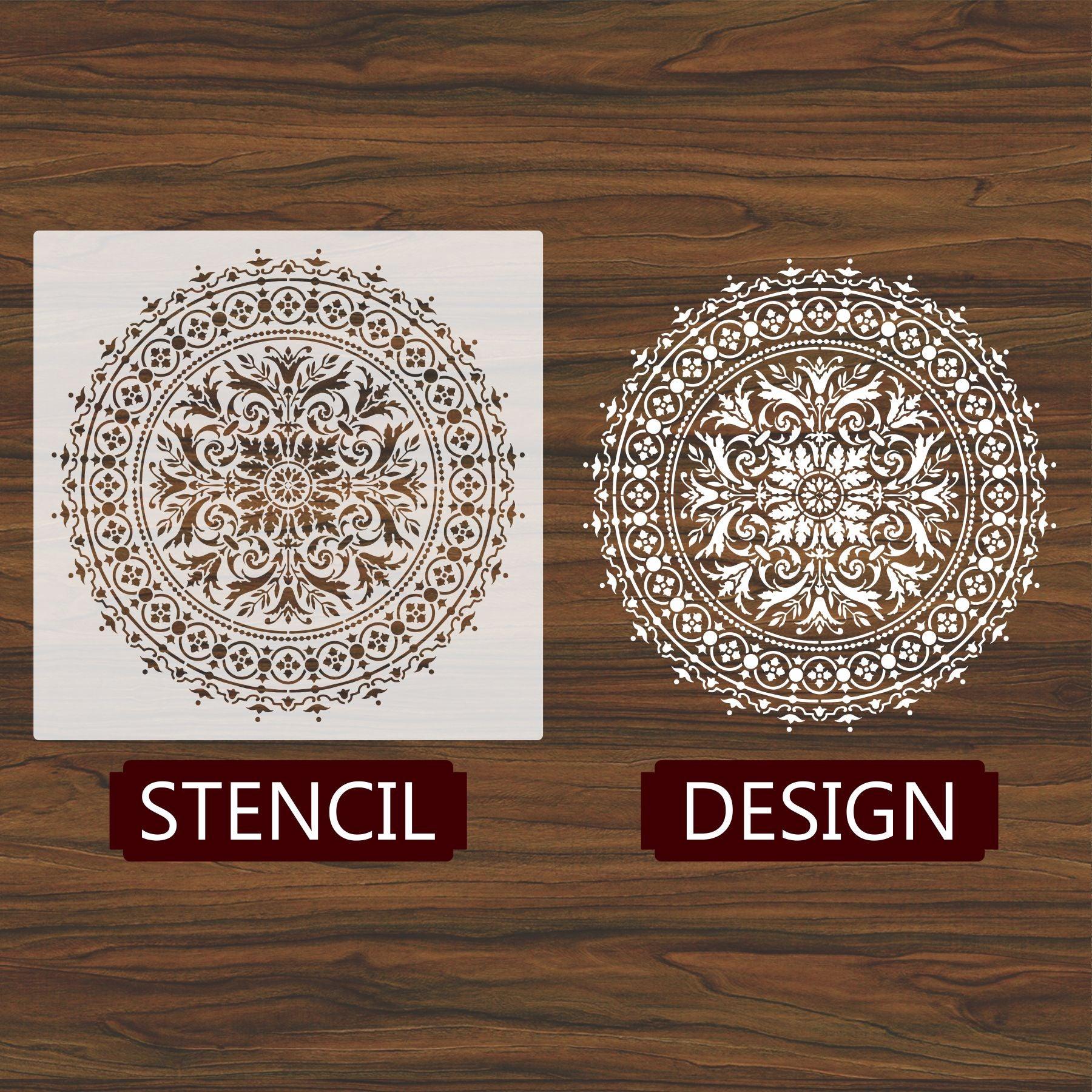 Mandala Reusable Stencil For Canvas And Wall Painting.ID#177 - Image 3