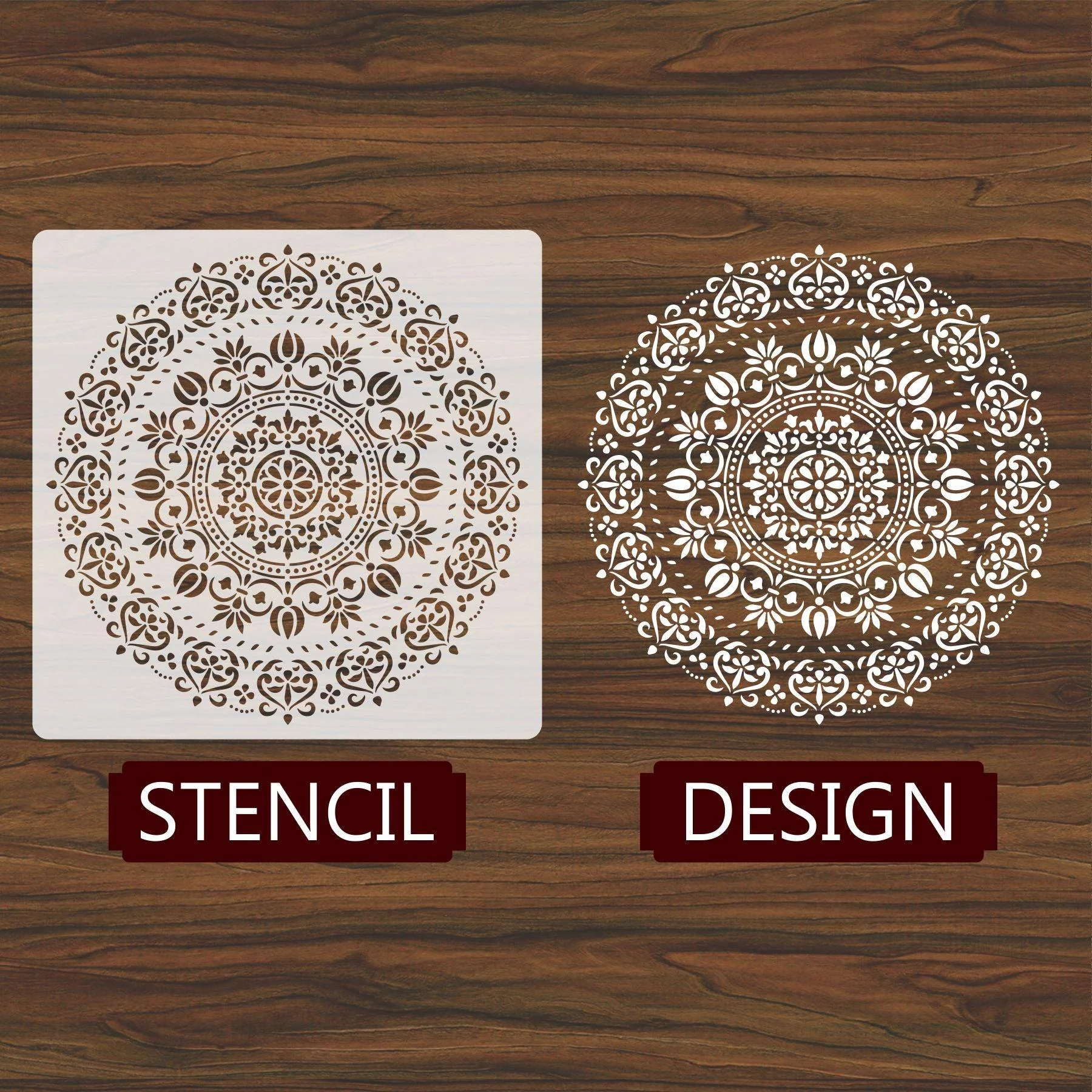 Mandala Reusable Stencil For Canvas And Wall Painting.ID#173 - Image 3