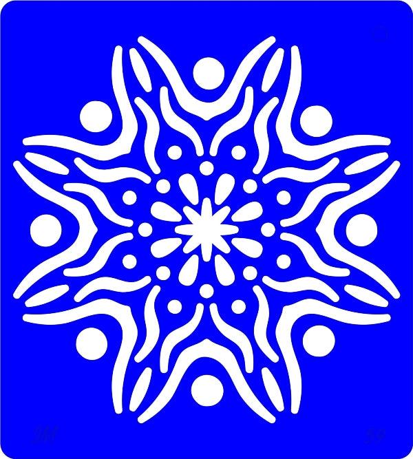 Mandala Reusable Stencil for Canvas and wall painting.ID#59 - Image 4