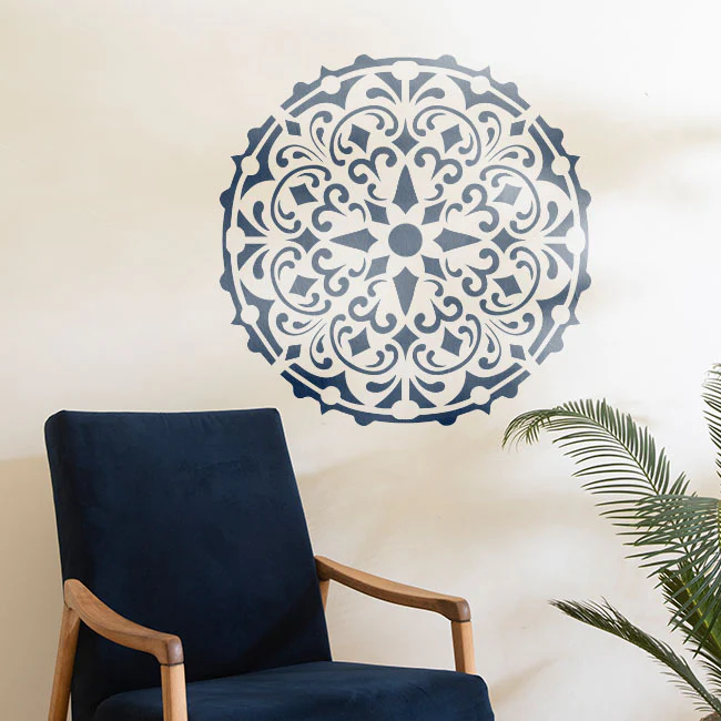 Mandala Reusable Stencil for Canvas and wall painting.ID#157 - Image 3