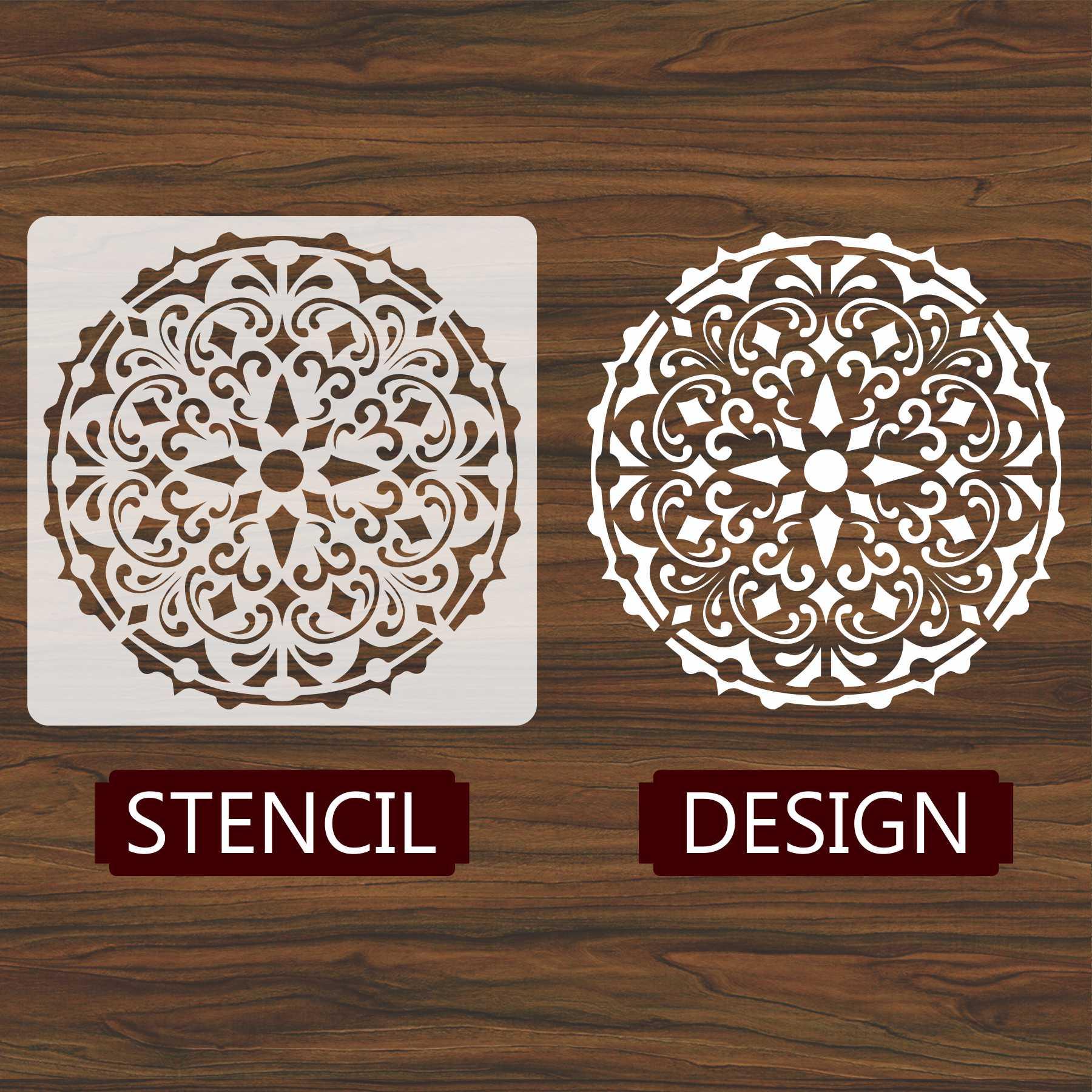 Mandala Reusable Stencil for Canvas and wall painting.ID#157 - Image 6