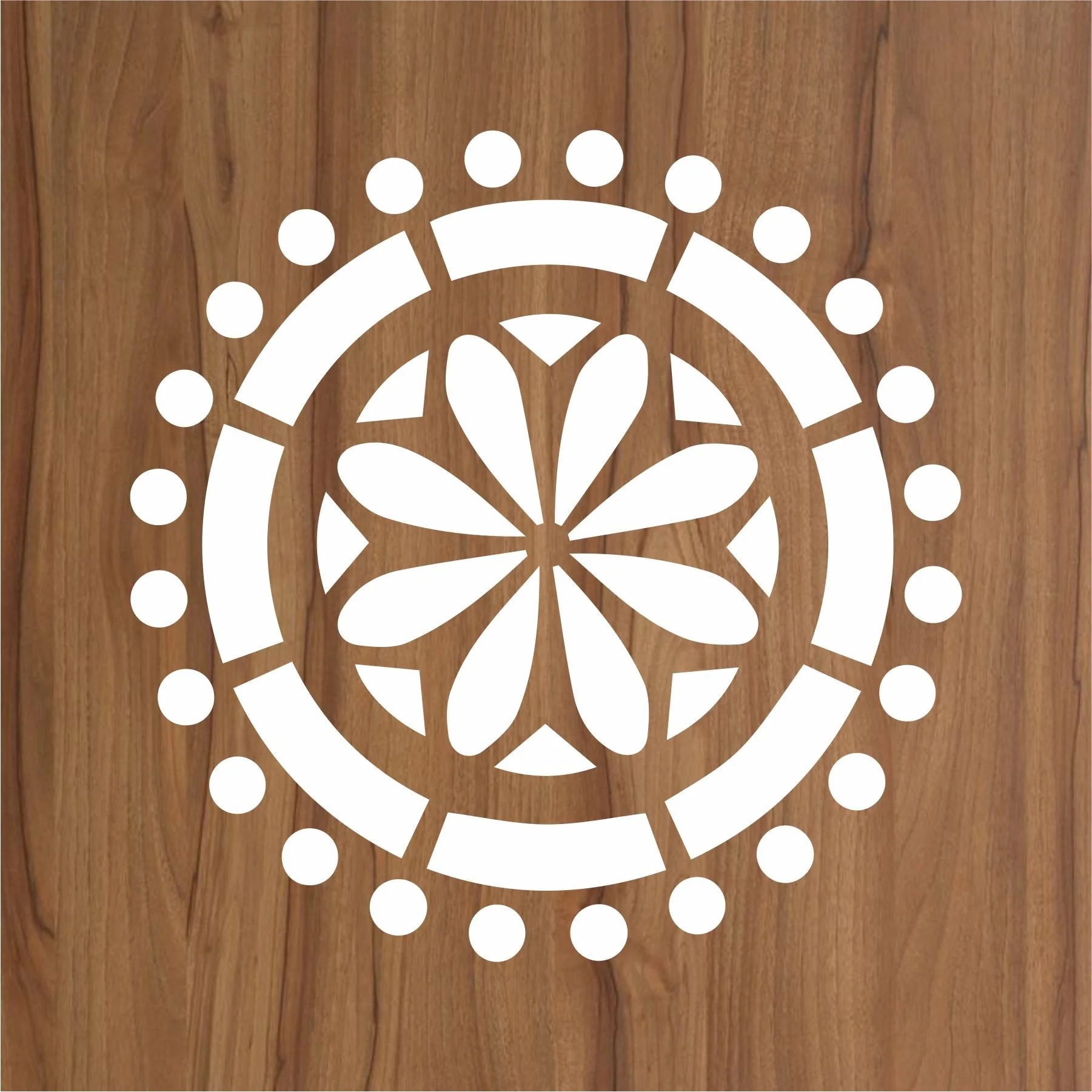 Mandala Reusable Stencil For Canvas And Wall Painting.ID#197 - Image 2