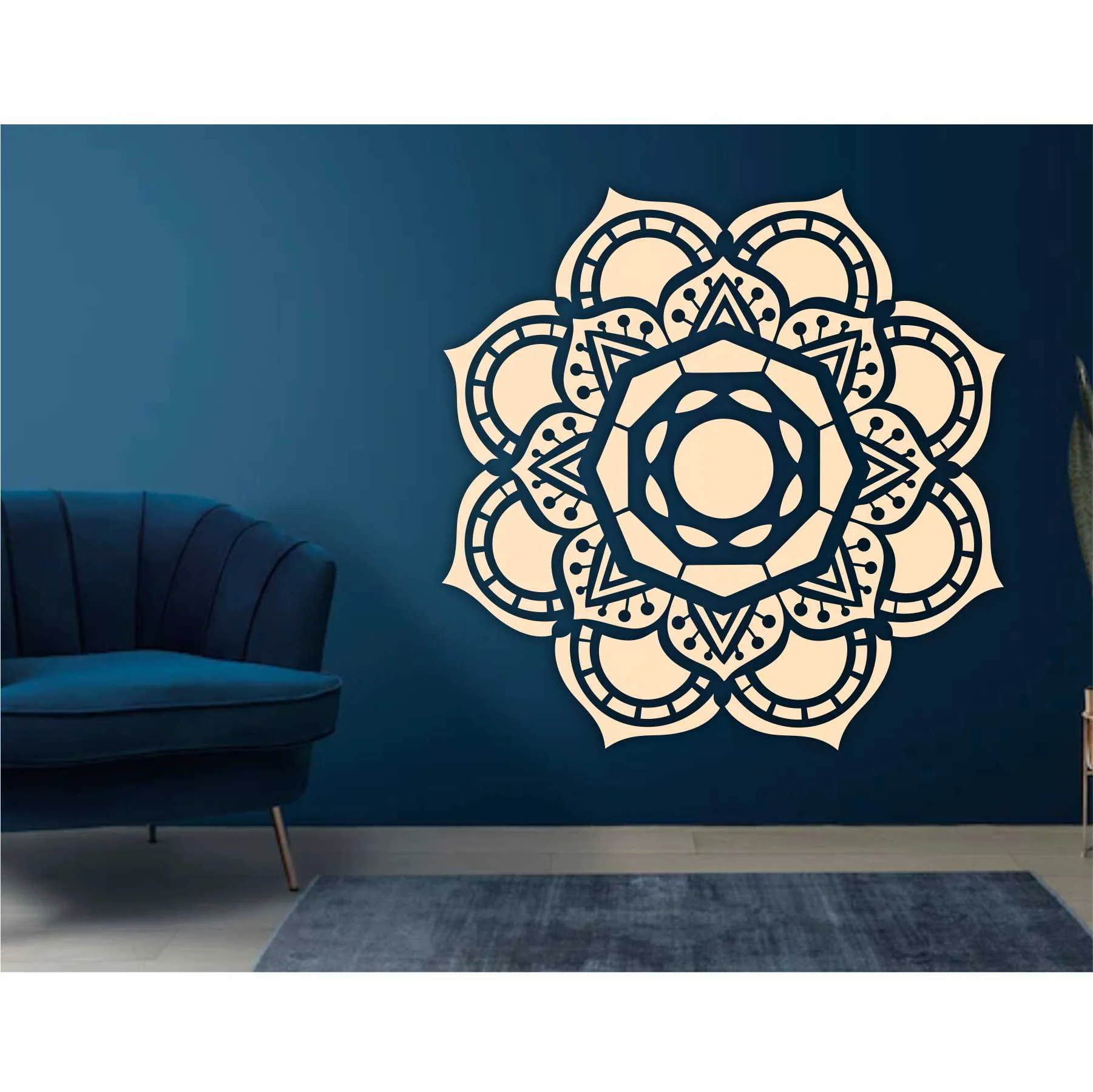 Mandela Design for Wall Decor , Canvas Background & living Rooms Reusable Stencil For Canvas And Wall Painting.ID# 421 - Image 6