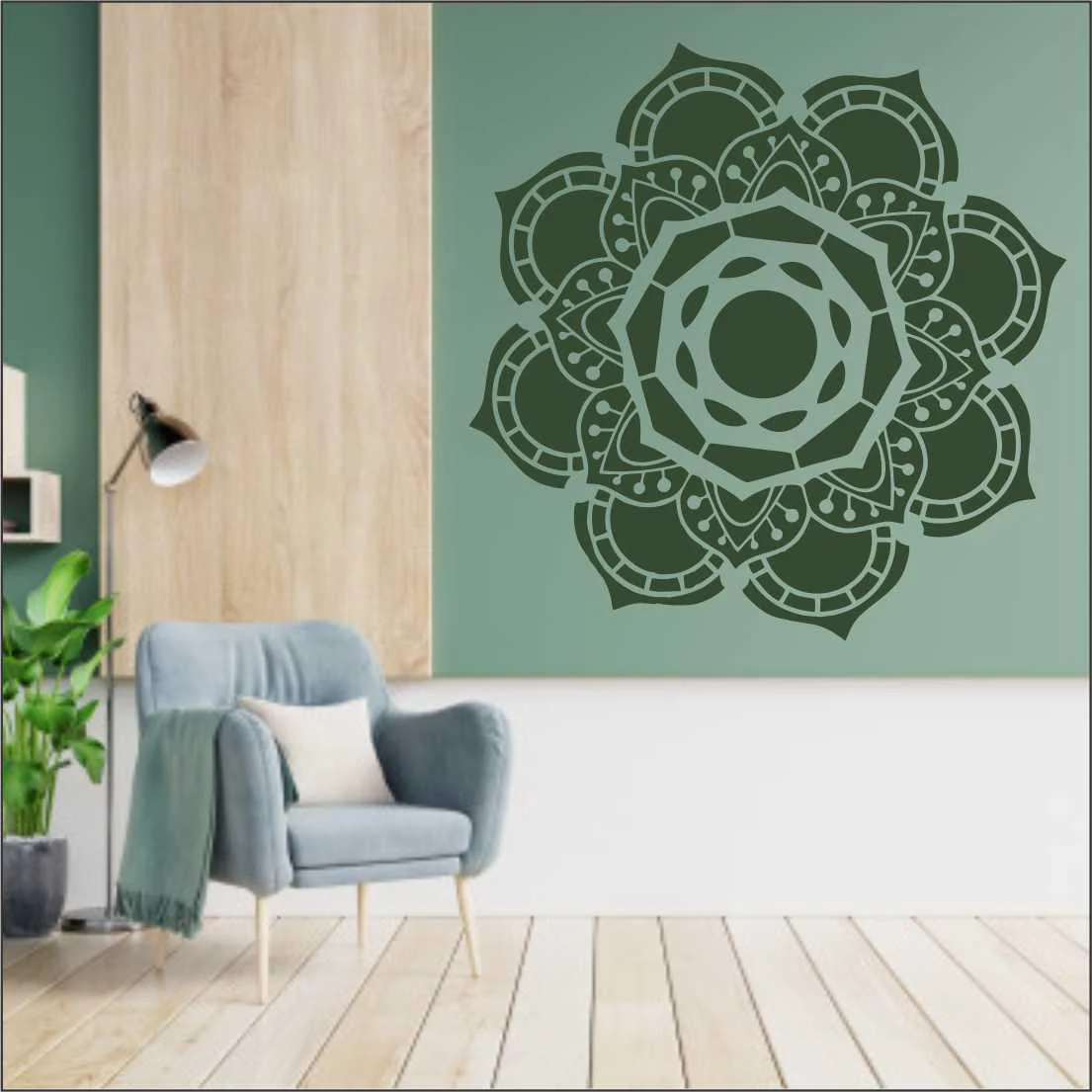 Mandela Design for Wall Decor , Canvas Background & living Rooms Reusable Stencil For Canvas And Wall Painting.ID# 421 - Image 7