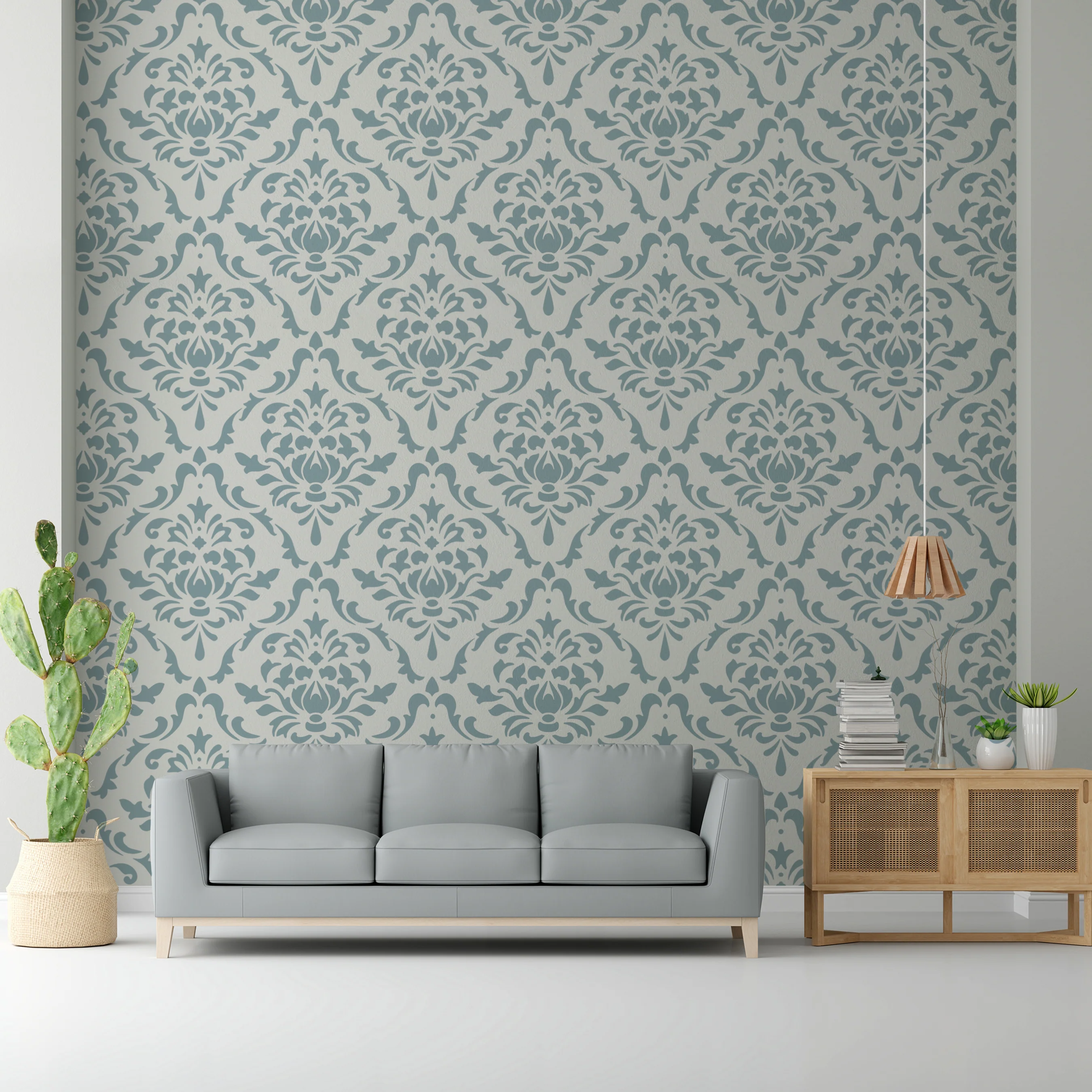 Marcella Damask Layering Stencil Wall Painting Scrapbook Coloring Embossing Album Decorative Template. ID #390 - Image 7