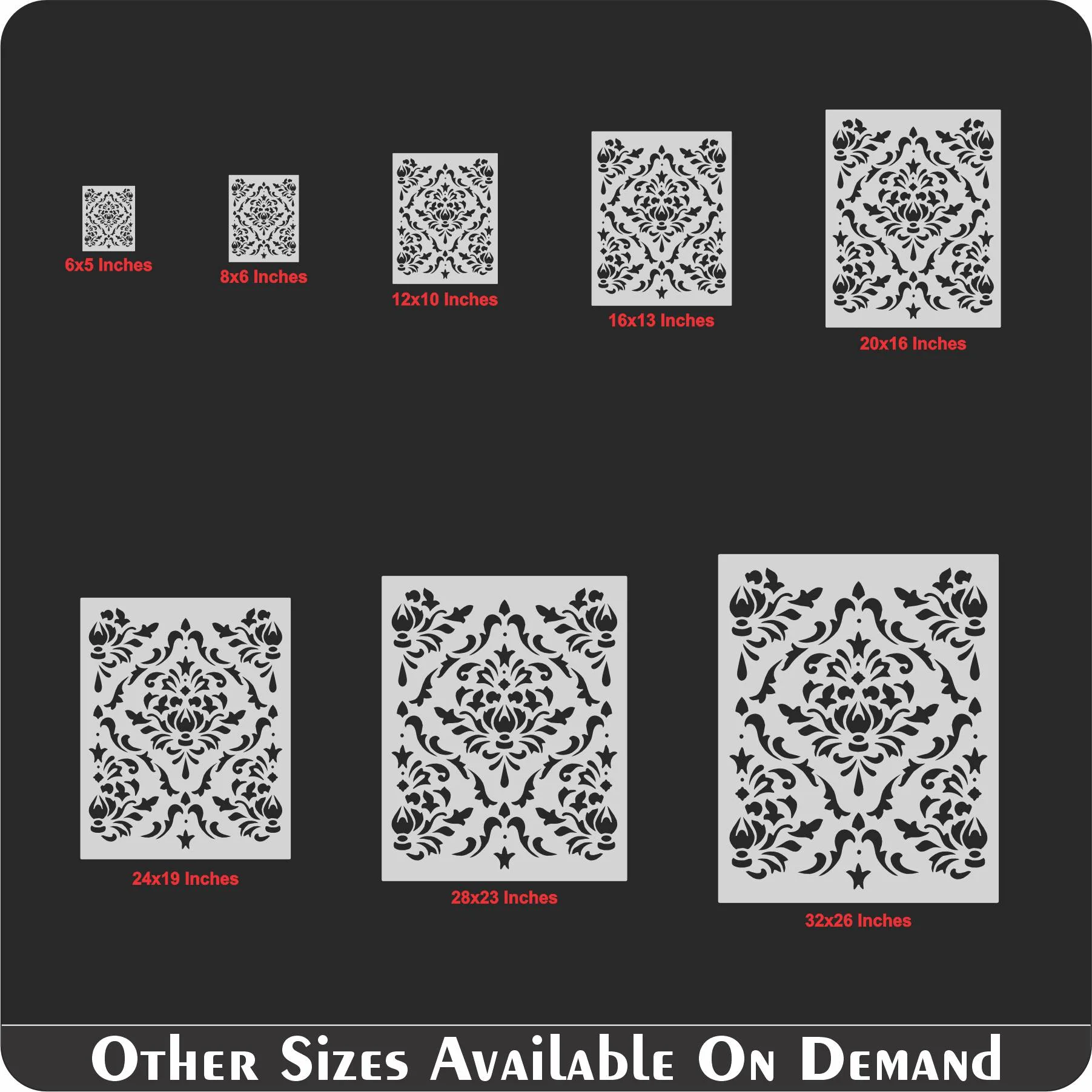 Marcella Damask Layering Stencil Wall Painting Scrapbook Coloring Embossing Album Decorative Template. ID #390 - Image 9