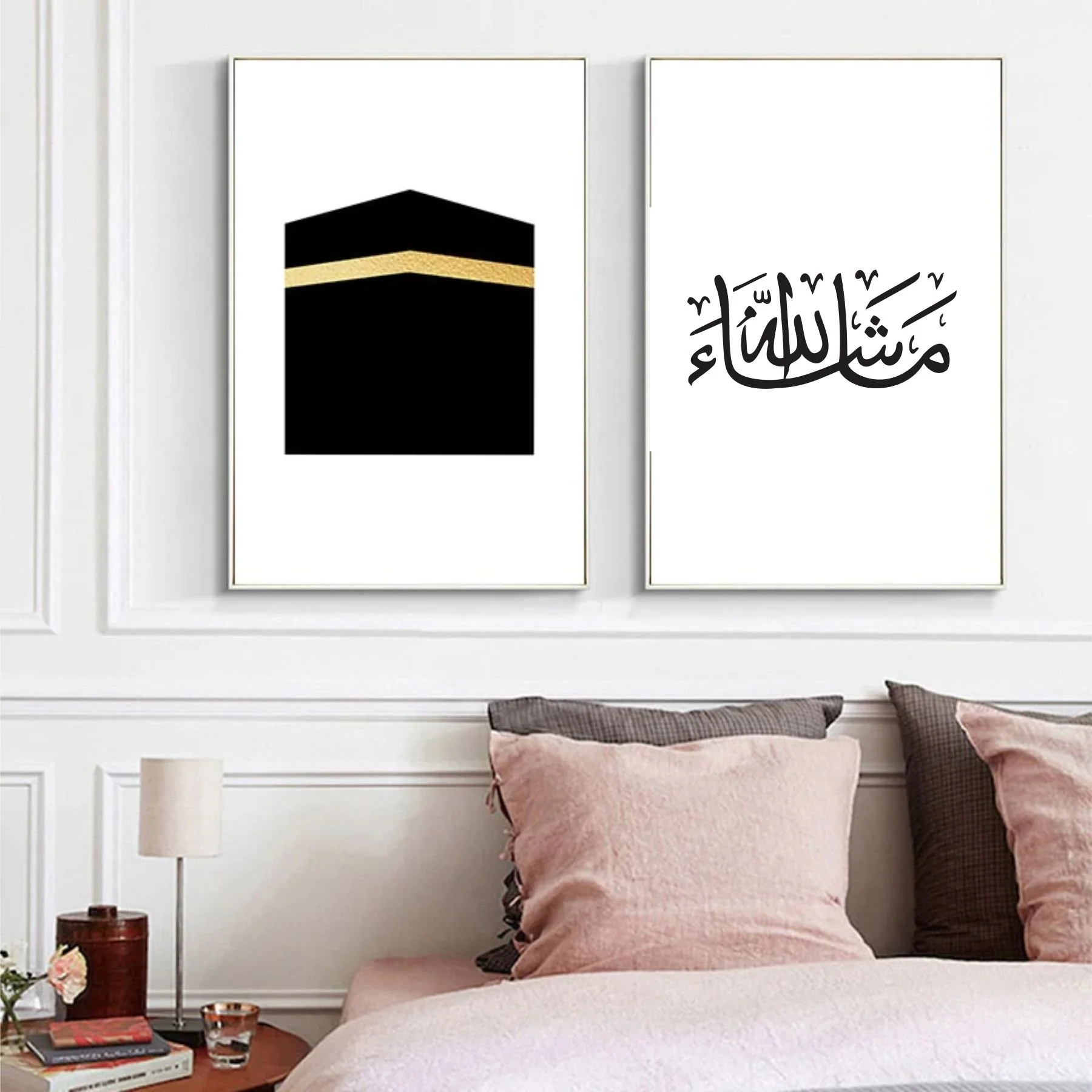 Mashallah Art Islamic Calligraphy Islamic Reusable Stencil for Canvas and wall painting.ID#4184 - Image 5