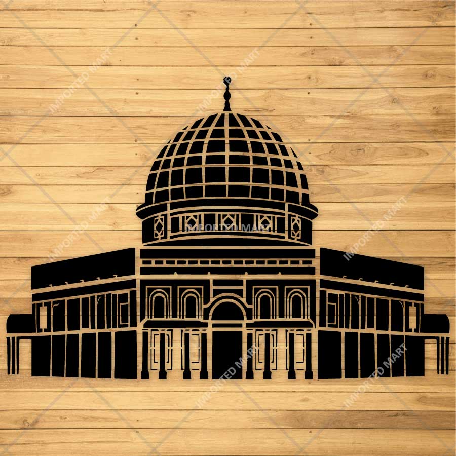 Masjid e Aqsa Stencil for Wall, Wood & Fabric Art – Islamic Architecture Dome Design – ID# 810 - Image 3