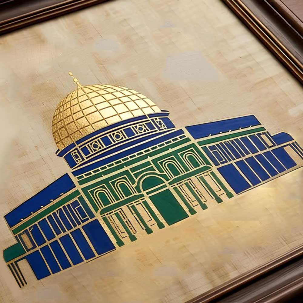 Masjid e Aqsa Stencil for Wall, Wood & Fabric Art – Islamic Architecture Dome Design – ID# 810 - Image 7