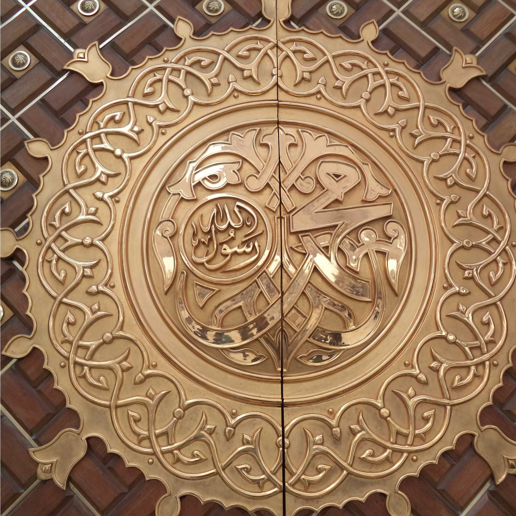 Masjid E Nabvi Gate Art Islamic Calligraphy Reusable Stencil for Canvas and wall painting.ID#4119 - Image 7