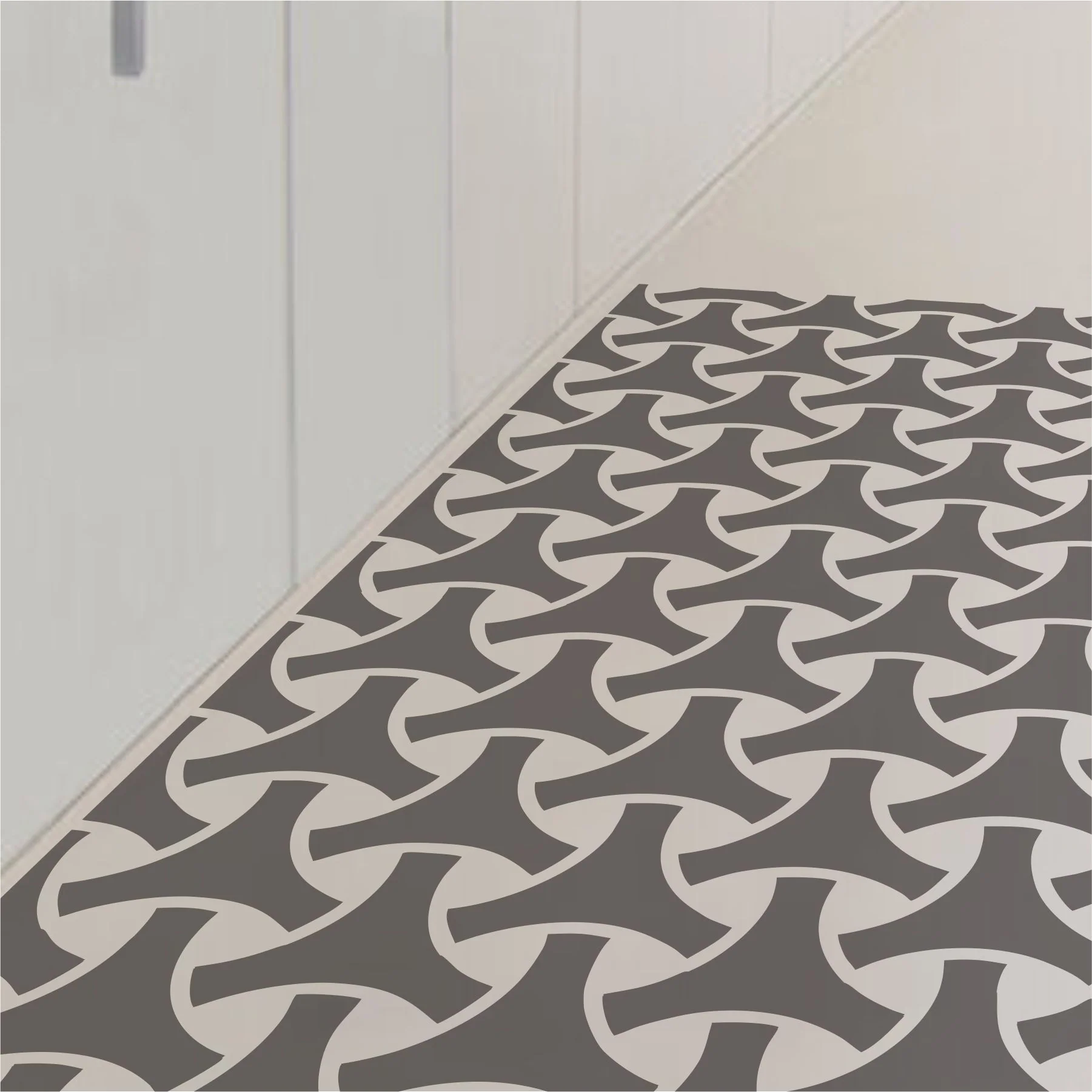 Monochrome Trignlgle Geomatric Pattren Setncil Reusable Stencil For Canvas And Wall Painting.ID #355 - Image 6