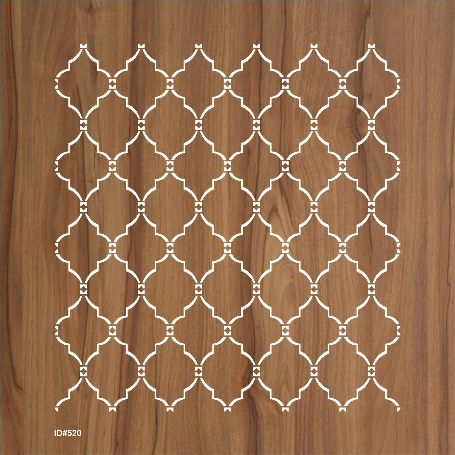 Moroccan Line Pattern Stencil for Painting on Wood, Canvas, Paper, Fabric, Floor, Wall. ID #520 - Image 2