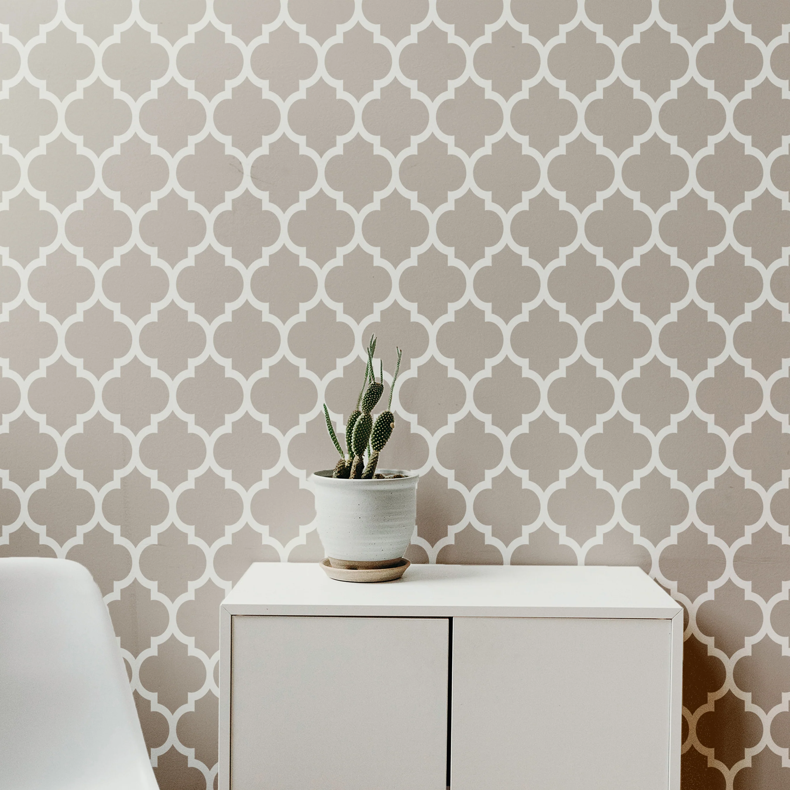Moroccan Pattern Moroccan Fabric Reusable Stencil For Canvas And Wall Painting.ID#208G