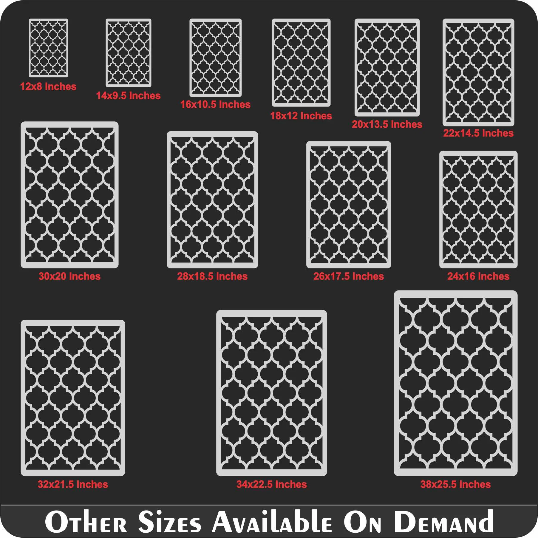 Moroccan Pattern Moroccan Fabric Reusable Stencil For Canvas And Wall Painting.ID#208G - Image 11