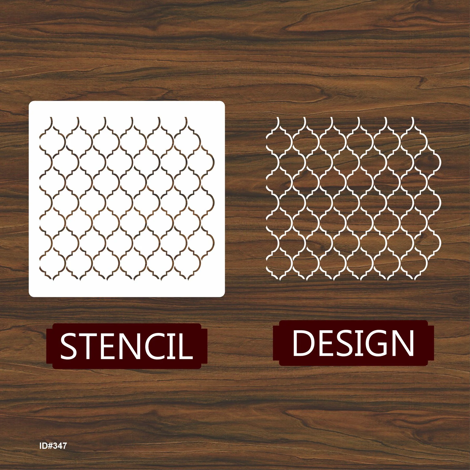 Moroccan Line Pattern Moroccan Fabric Reusable Stencil For Canvas And Wall Painting.ID #347 - Image 3