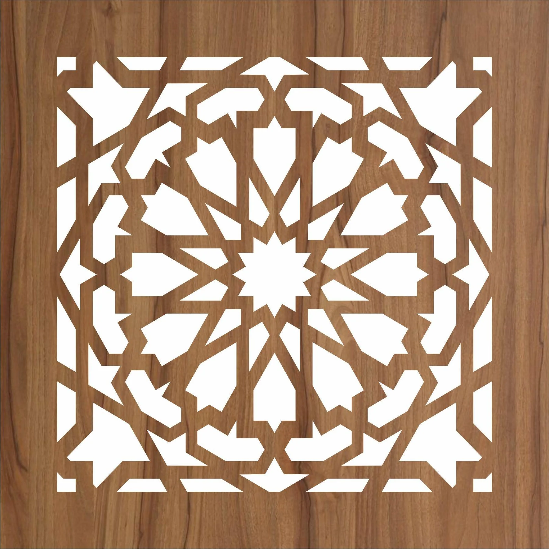 Geometric islamic Pattern Reusable Stencil For Canvas And Wall Painting.ID#194 - Image 2