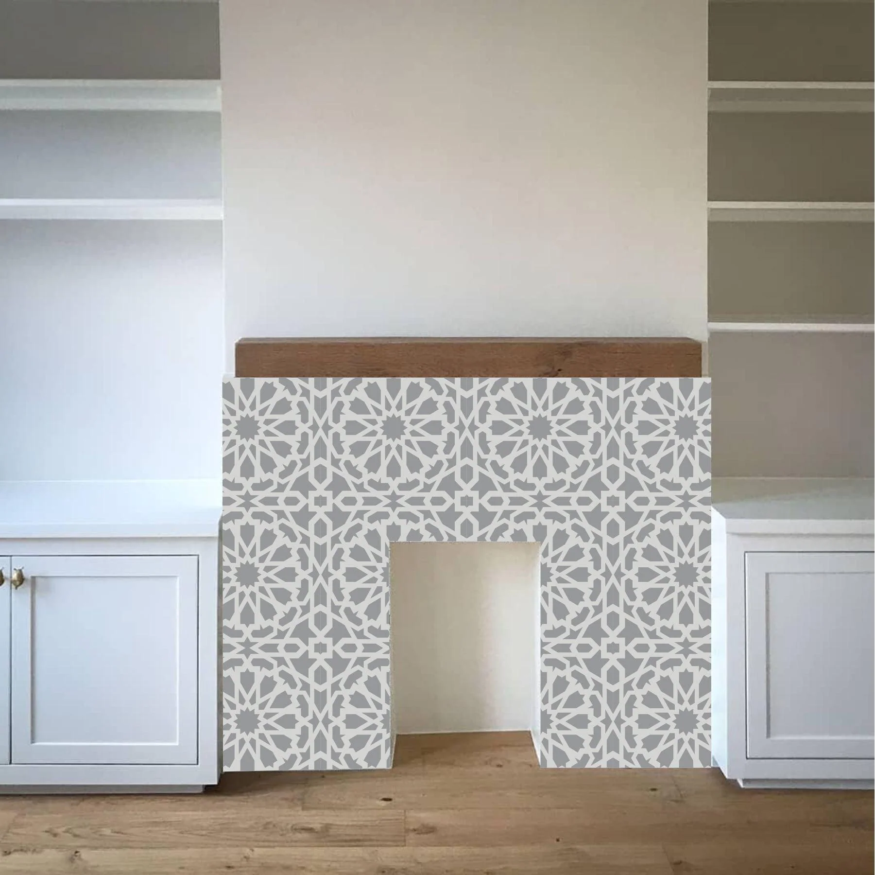 Geometric islamic Pattern Reusable Stencil For Canvas And Wall Painting.ID#194 - Image 4