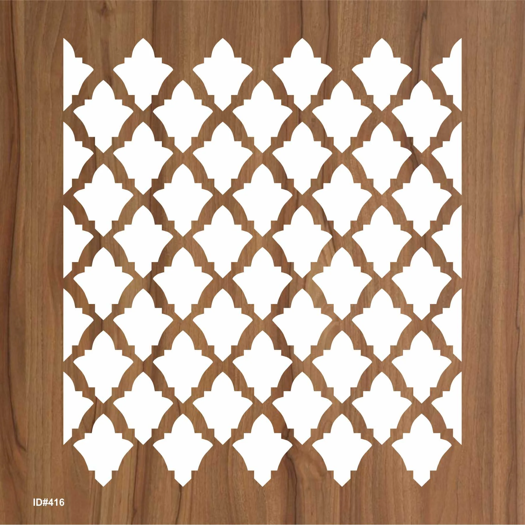 Moroccan Seamless Pattren Reusable Stencil For Canvas And Wall Painting.ID# 416 - Image 2