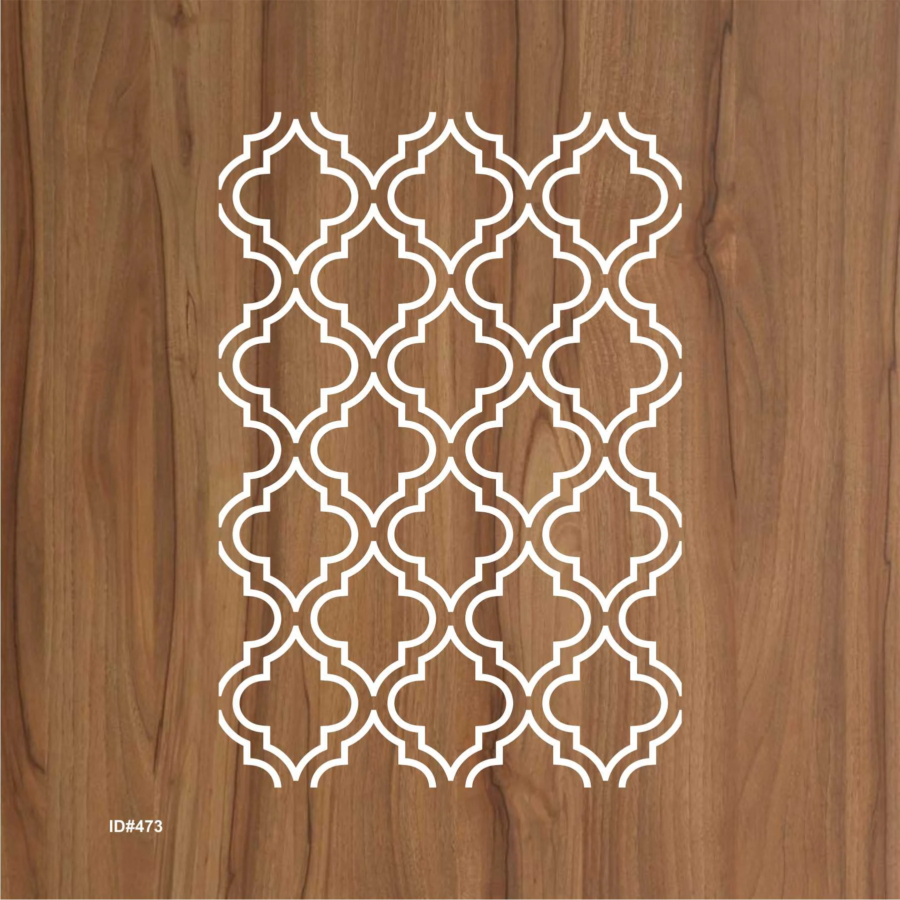 Moroccan Trellis Reusable Stencil For Canvas And Wall Painting.ID #473 - Image 2