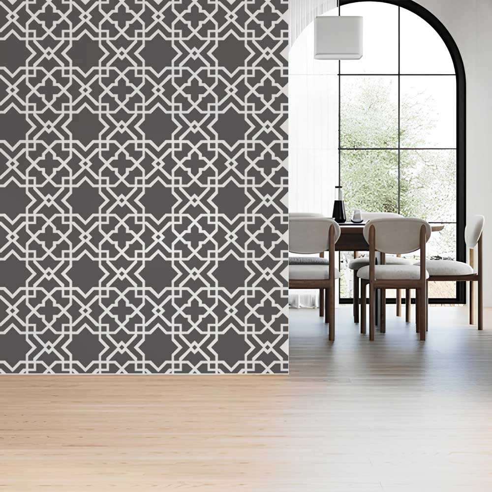 Moroccan Zellige Tile Stencil for Wall, Floor, Wood & Furniture Decor – Islamic Geometric Pattern – ID# 766 - Image 6