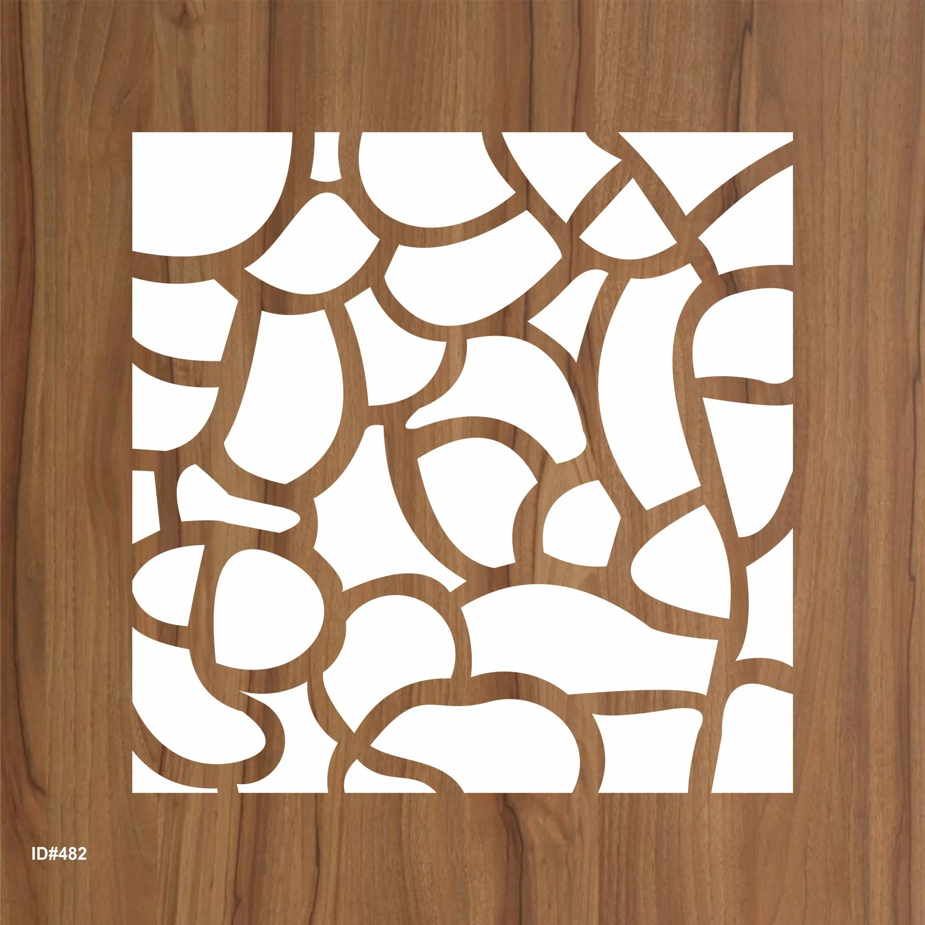Mosaic Seamless Pattern Reusable Stencil For Canvas And Wall Painting. ID #482 - Image 2