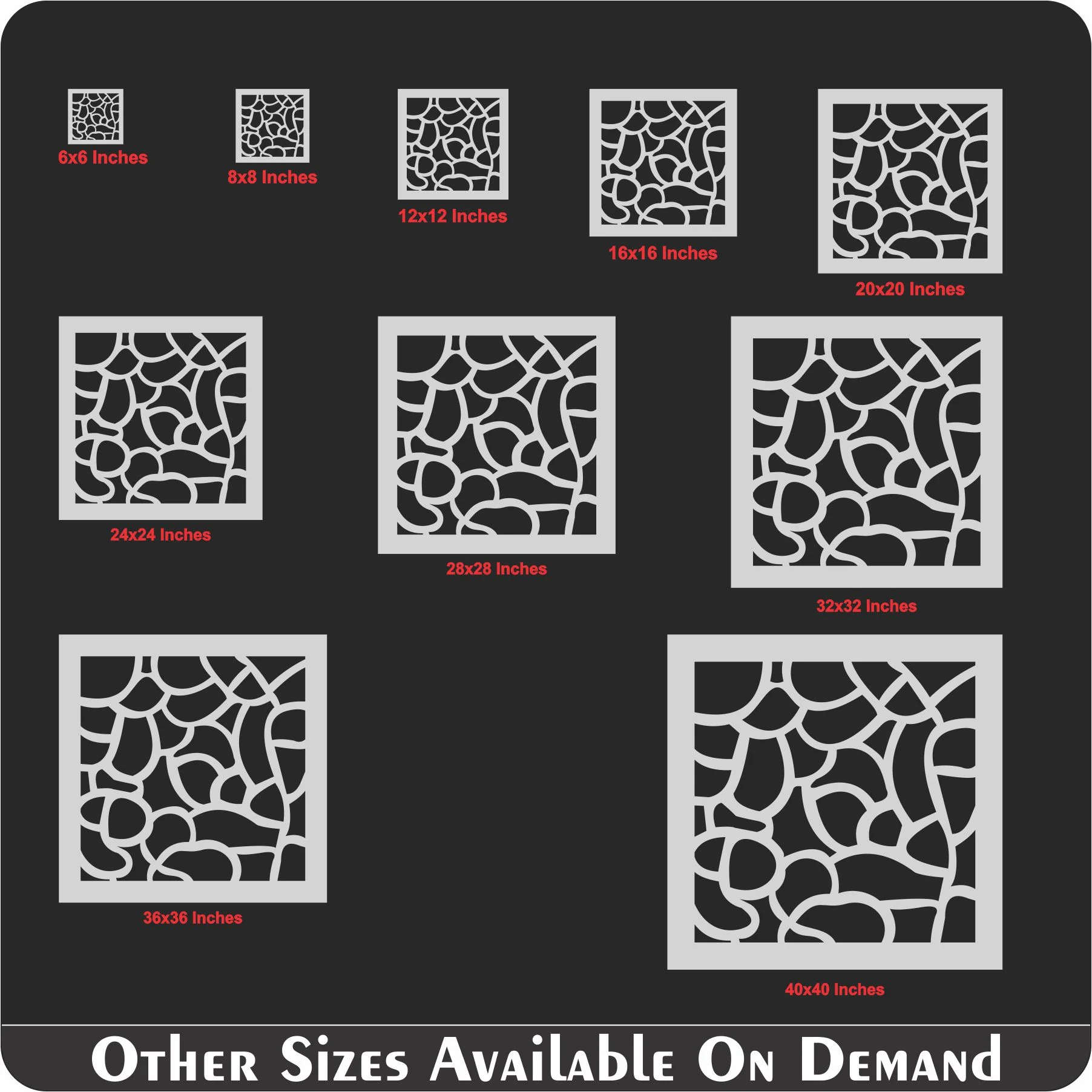 Mosaic Seamless Pattern Reusable Stencil For Canvas And Wall Painting. ID #482 - Image 7