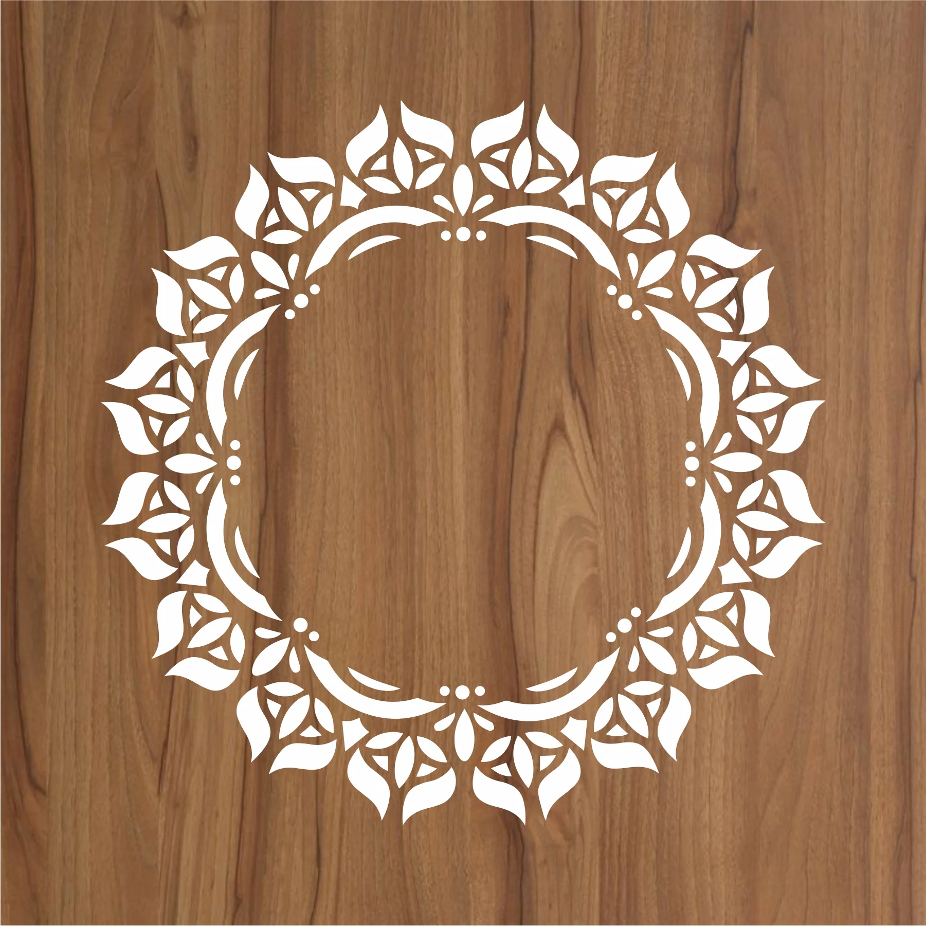 Motif Mandala Round Border Mandala Reusable Stencil For Canvas And Wall Painting.ID#256 - Image 2