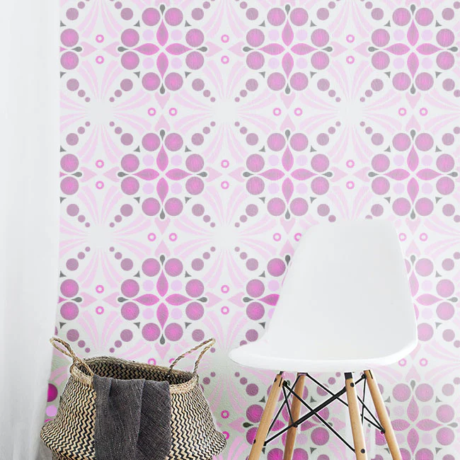 Motif Reusable Stencil for Canvas and wall painting.ID#54 - Image 3