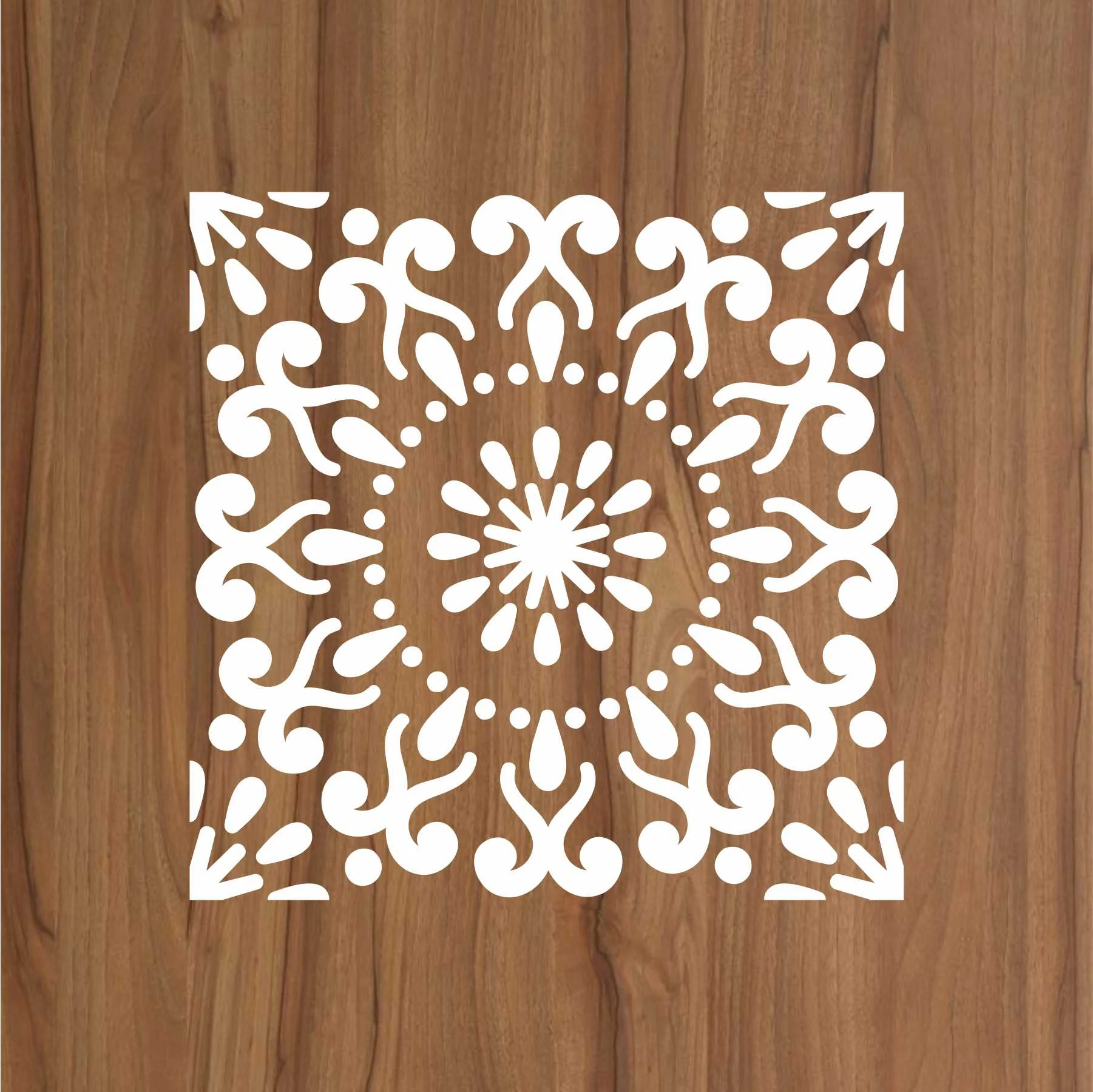 Motif Reusable Stencil for Canvas and wall painting.ID#57 - Image 2