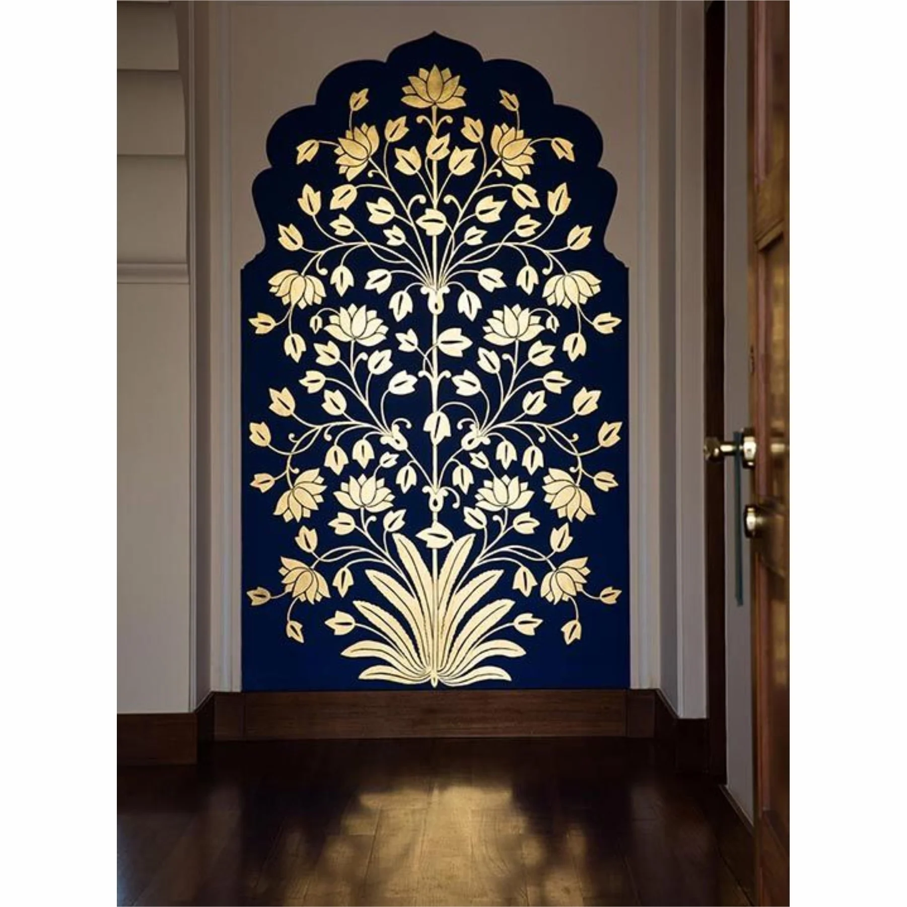 Mughal art Stencil Wall Painting Scrapbook Coloring Embossing Album Decor Template. ID #497 - Image 5