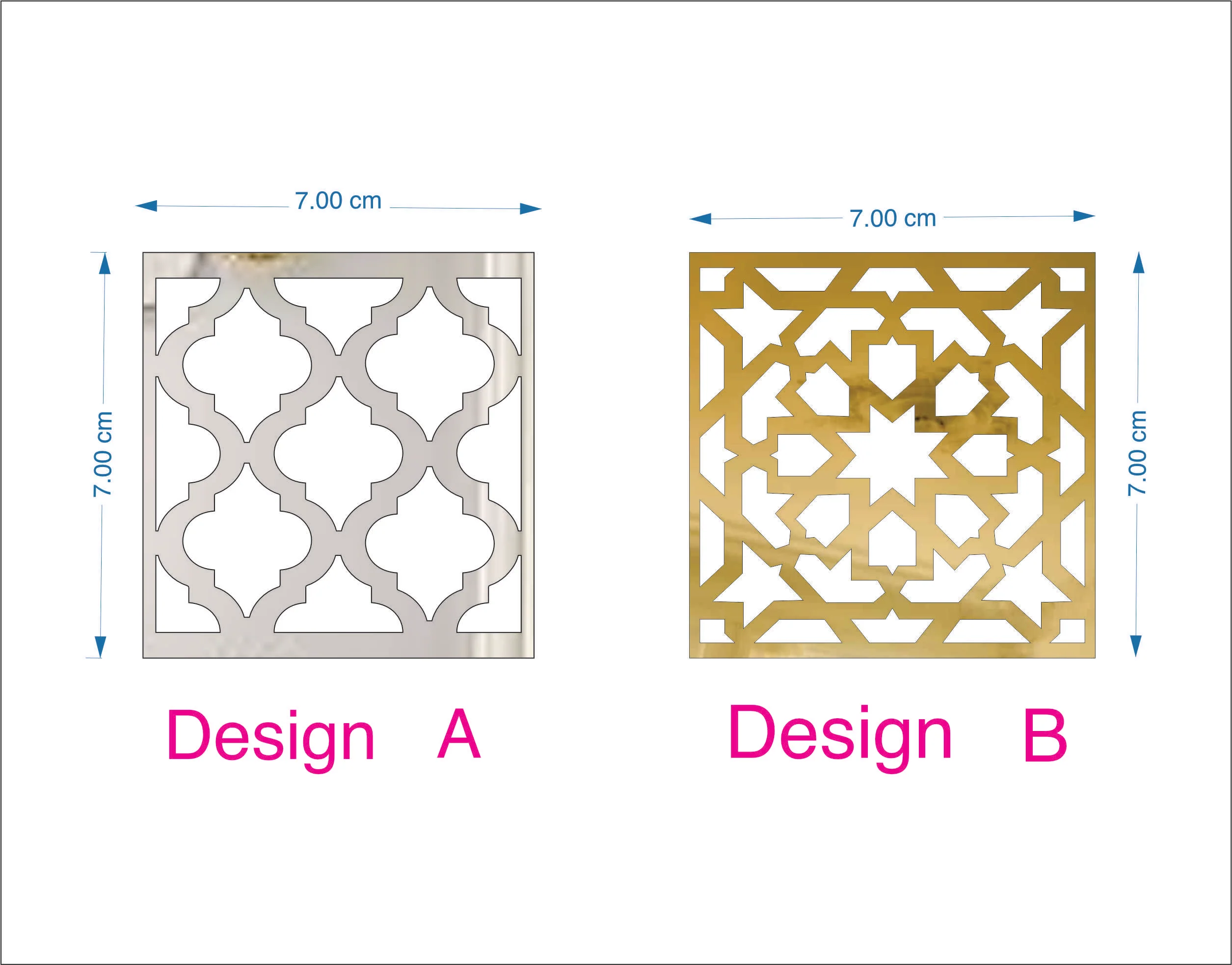 Pack of 10pcs 3D self Adhesive Acrylic Mirror DIY Building Border Mirror for Room and home decoration - Image 2