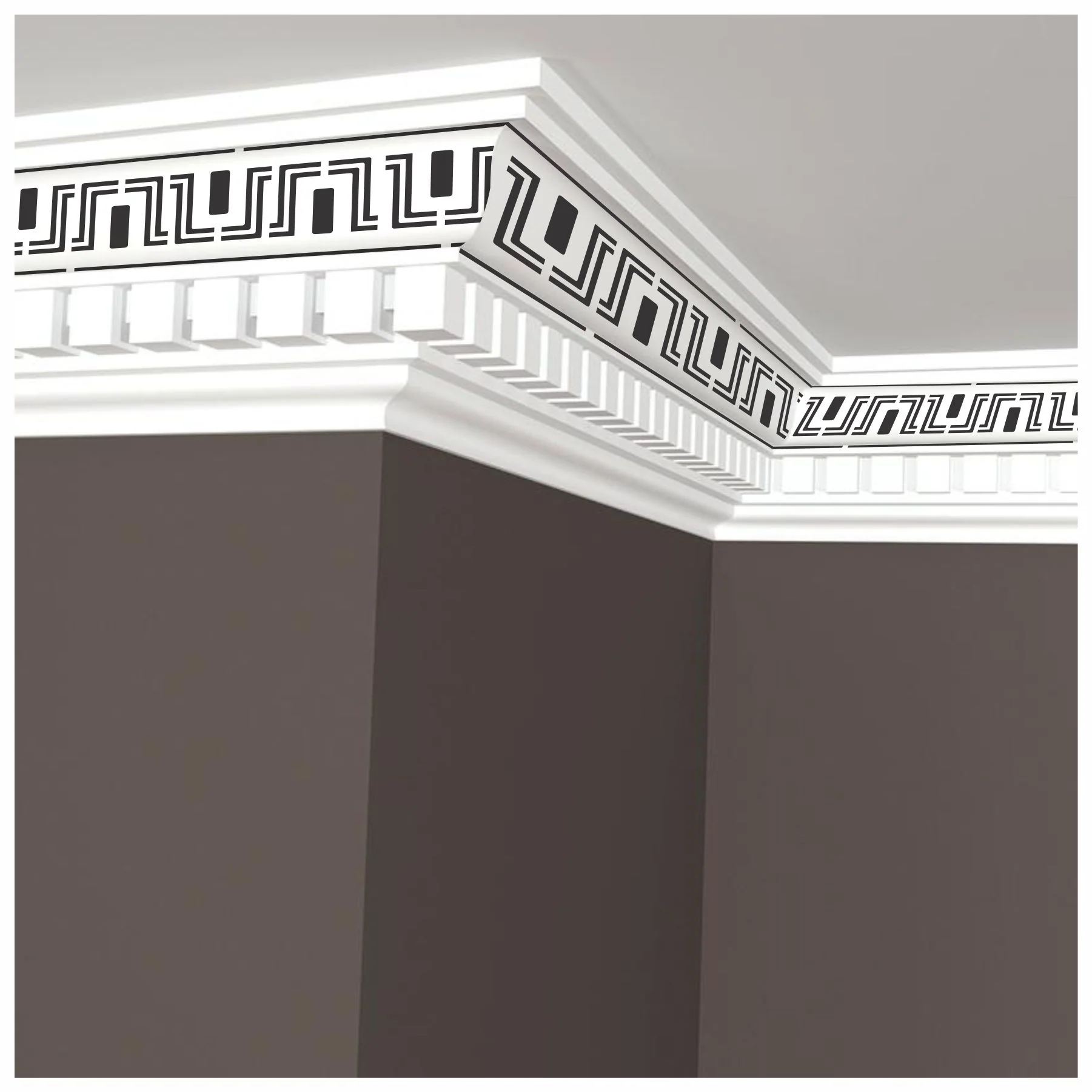Pack of 4 Border Pattern Reusable Stencil For Canvas And Wall Painting.ID#245 - Image 10