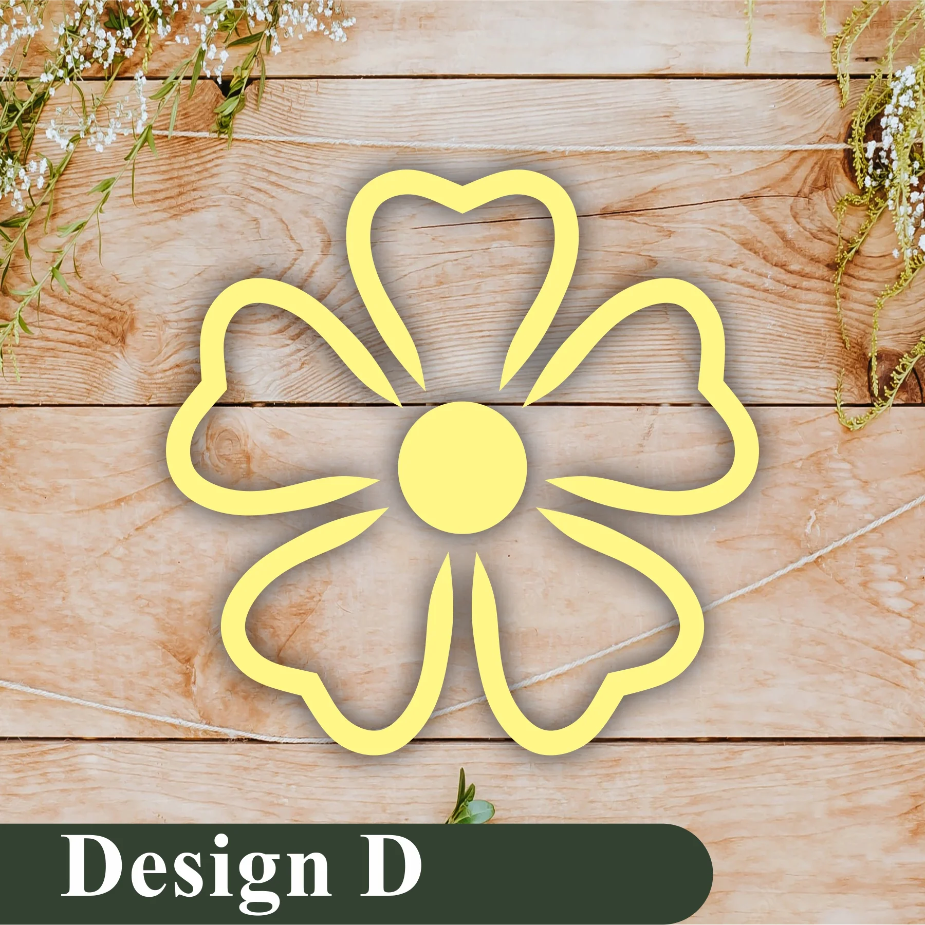 Pack of 4 Reusable Stencil For Canvas And Wall Painting.ID#209A - Image 12