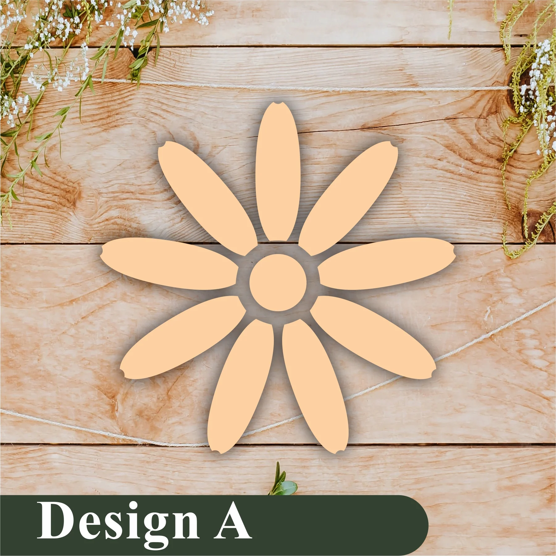 Pack of 4 Reusable Stencil For Canvas And Wall Painting.ID#209A - Image 9