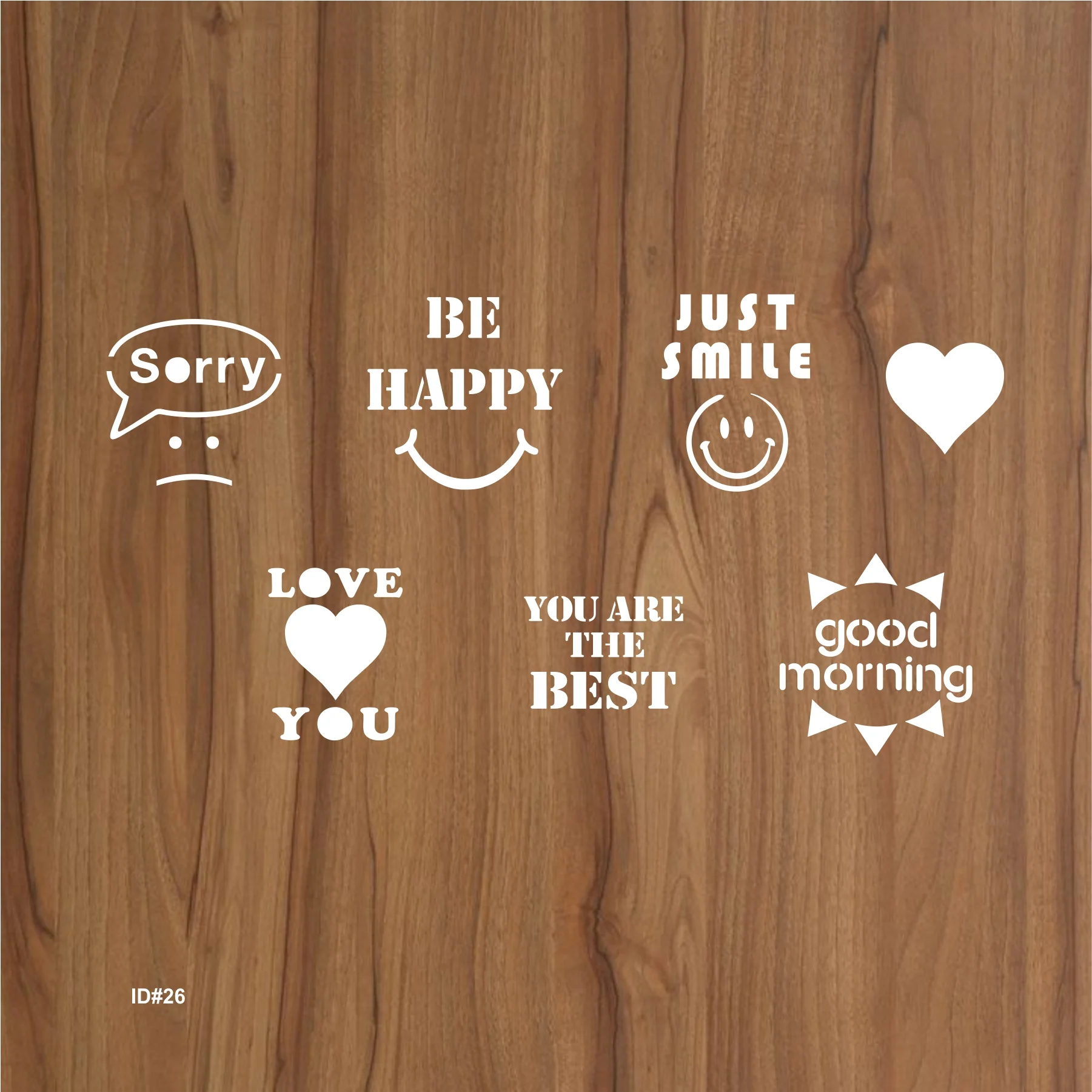 Pack of Coffee Stencils Wall Painting Scrapbook Coloring Embossing Album Decor Template. ID #26 - Image 3