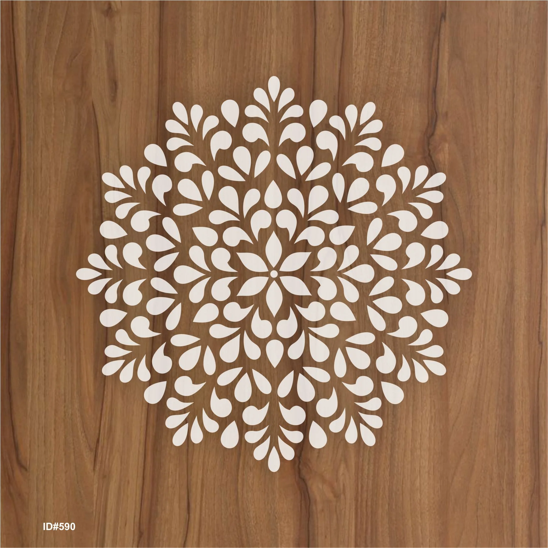 Symmetrical Mandala Painting Wall Stencils for Home Wall Decor.ID#590 - Image 2