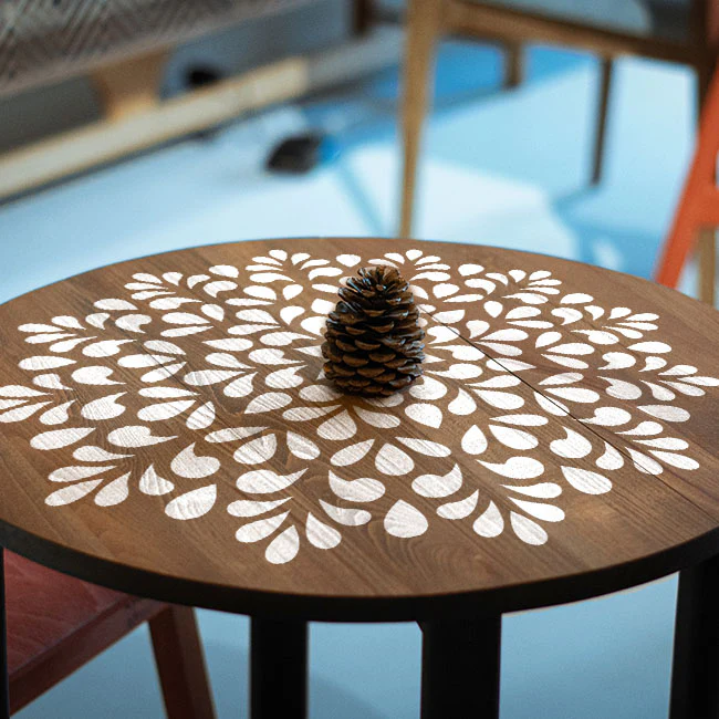 Symmetrical Mandala Painting Wall Stencils for Home Wall Decor.ID#590 - Image 4