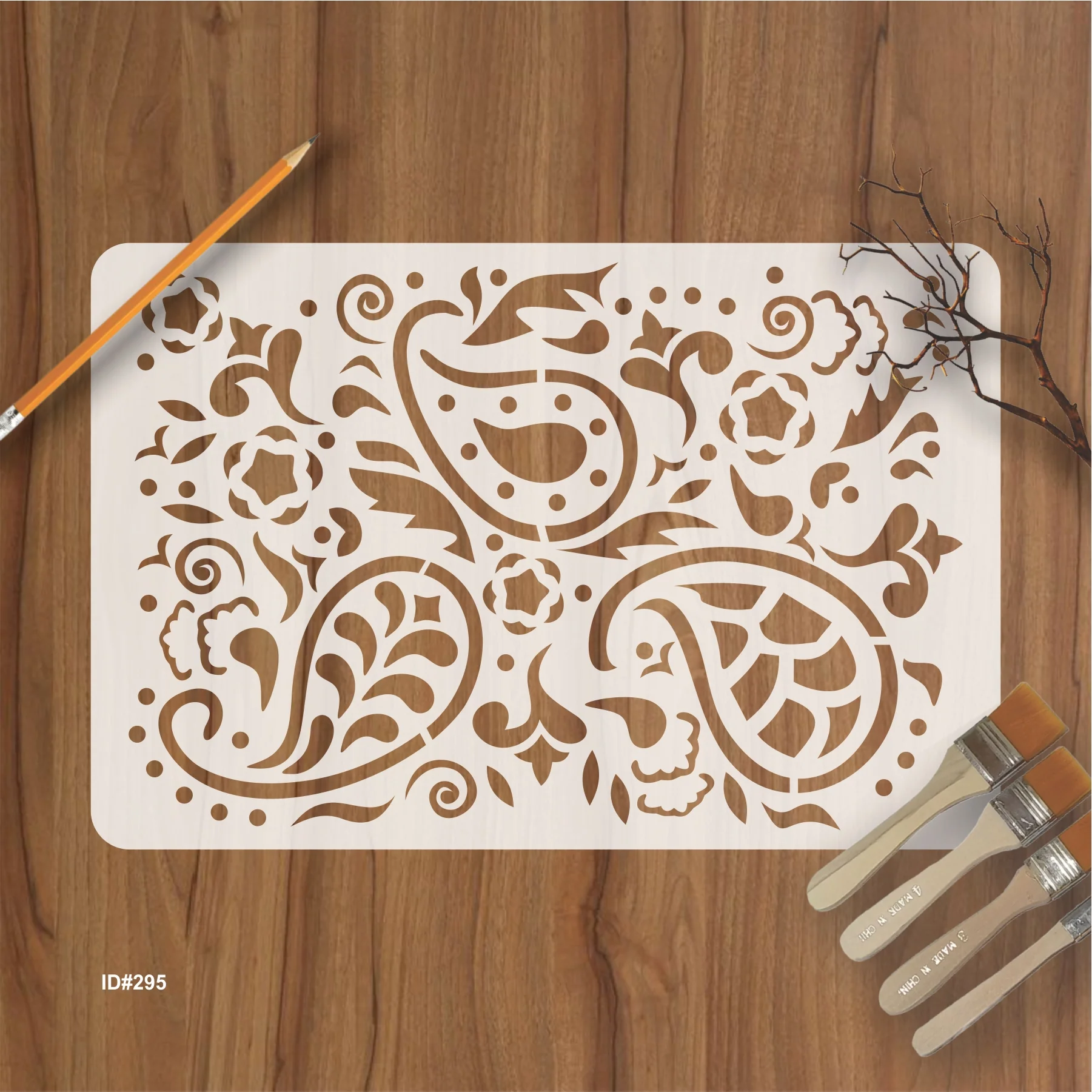 Paisley Stencil For Wall Painting Scrapbooking Album Decorative Embossing Paper Card. ID #295