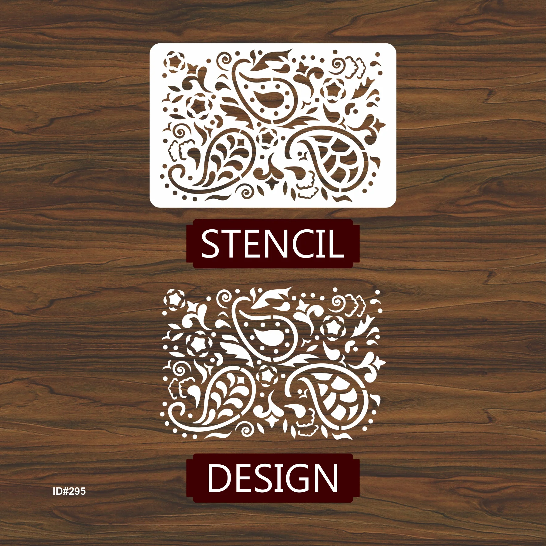 Paisley Stencil For Wall Painting Scrapbooking Album Decorative Embossing Paper Card. ID #295 - Image 4