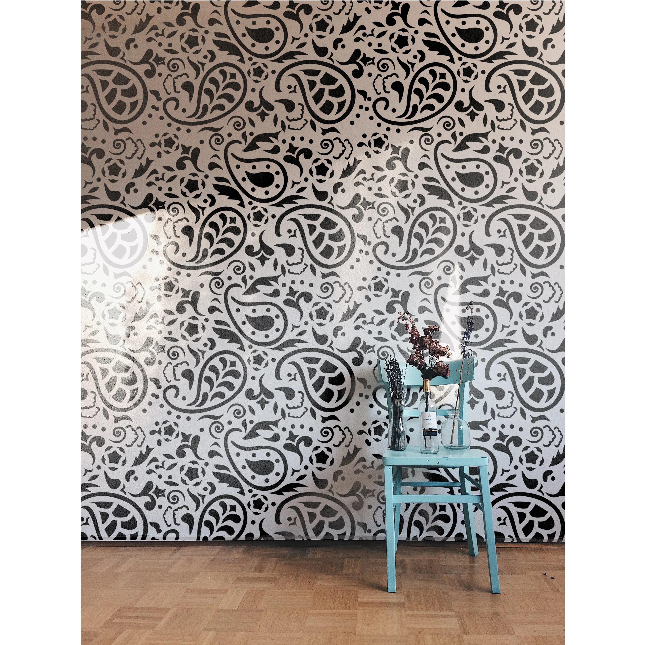 Paisley Stencil For Wall Painting Scrapbooking Album Decorative Embossing Paper Card. ID #295 - Image 6