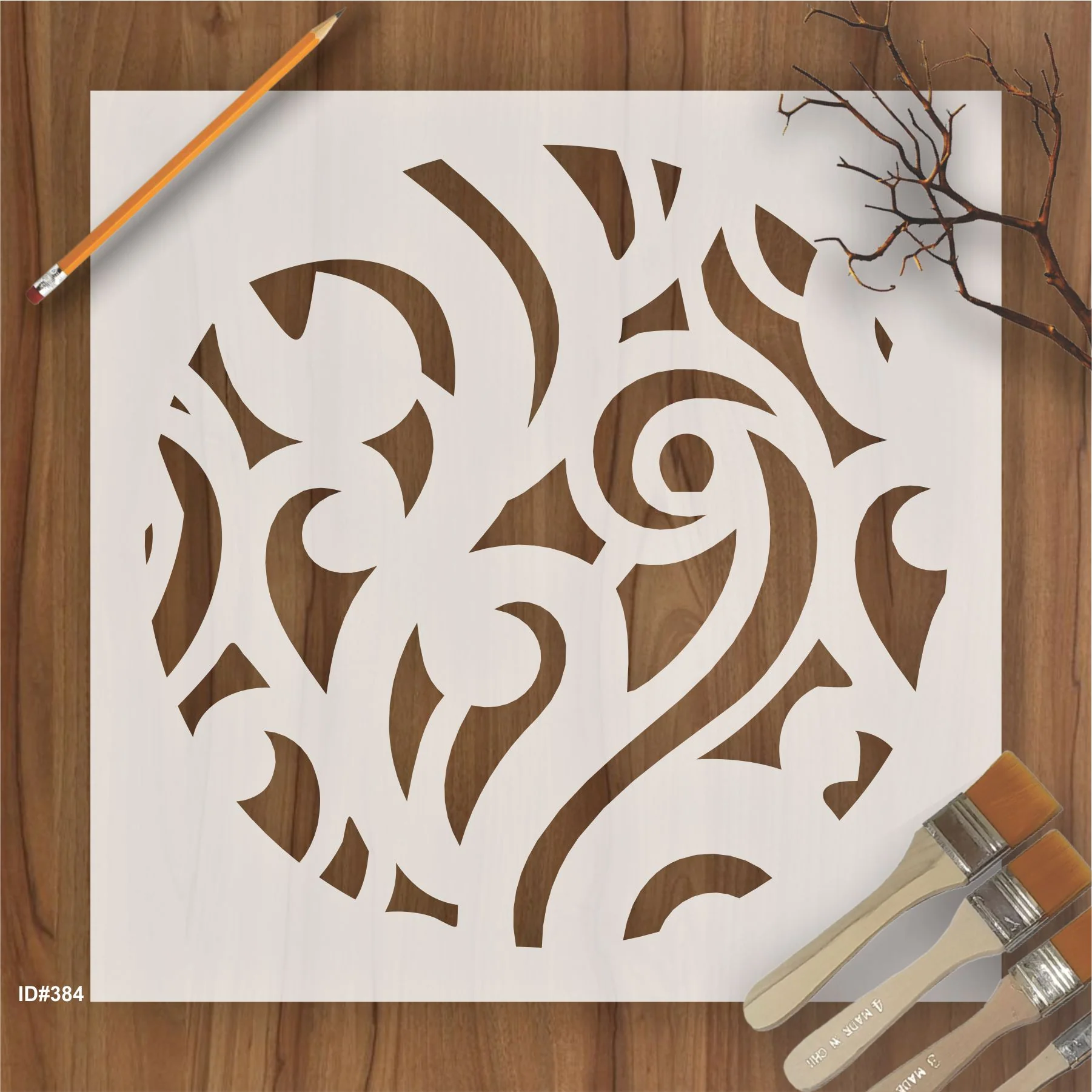 Parlition Clipart Pattren stencil Reusable Stencil For Canvas And Wall Painting.ID #384