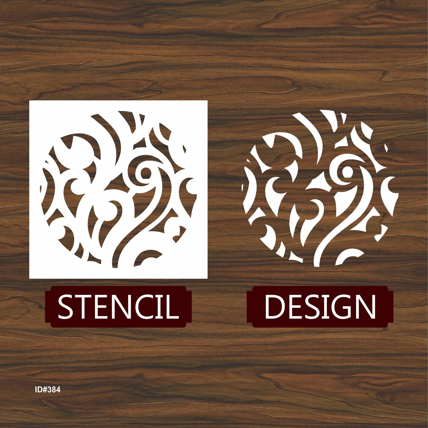 Parlition Clipart Pattren stencil Reusable Stencil For Canvas And Wall Painting.ID #384 - Image 3