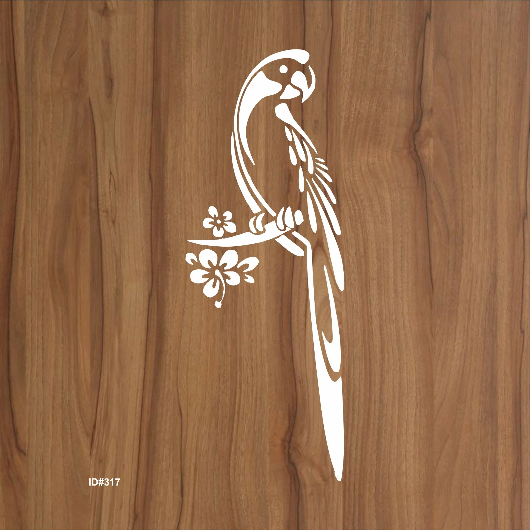 parrot Stencil Reusable Stencil For Canvas And Wall Painting.ID# 317 - Image 3