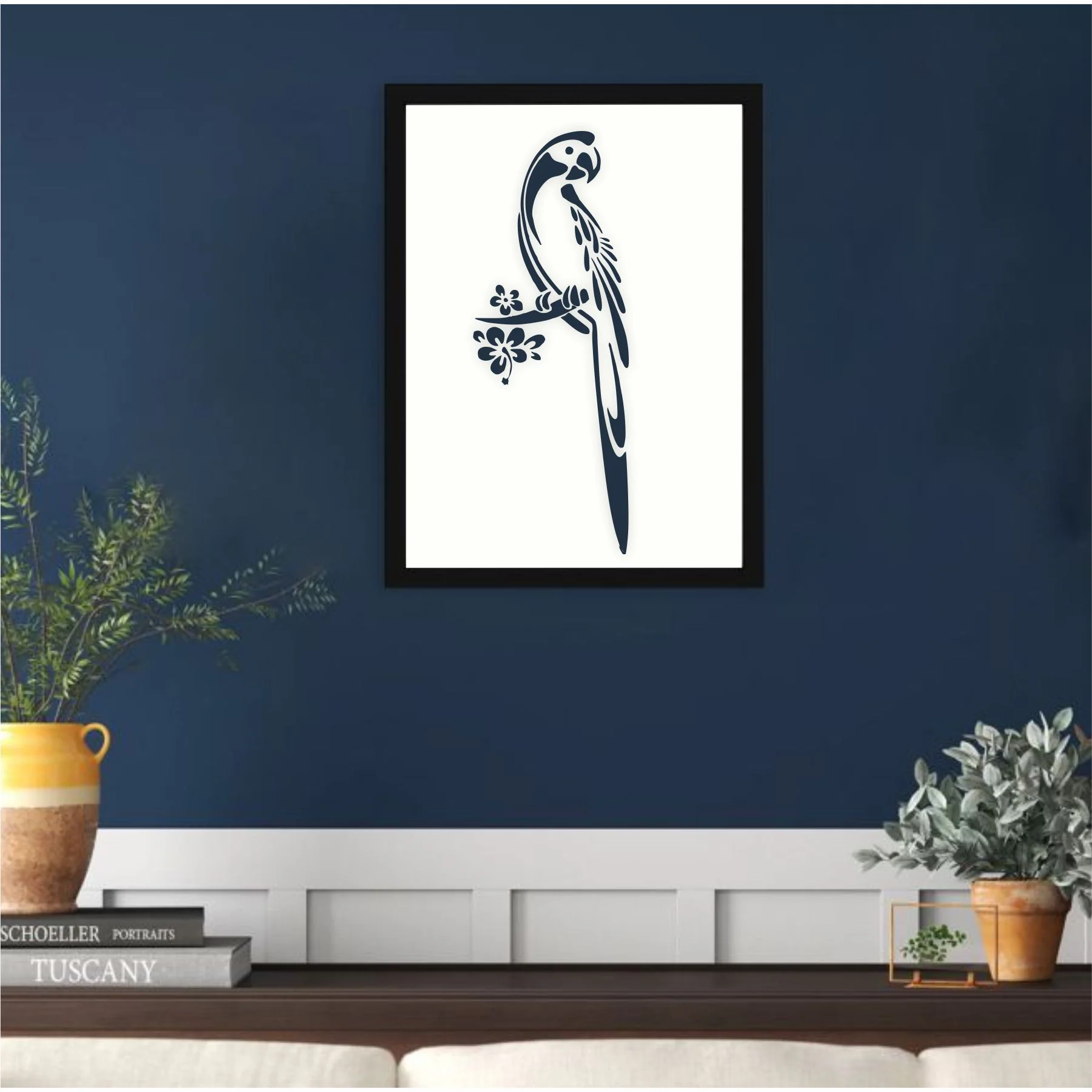 parrot Stencil Reusable Stencil For Canvas And Wall Painting.ID# 317 - Image 5