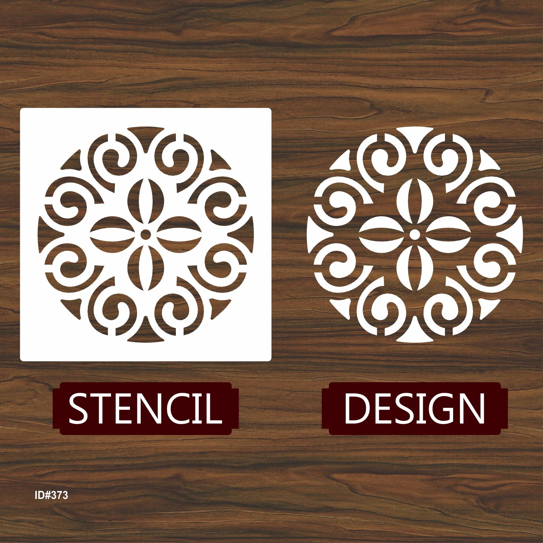 Partition Clipart Stencil Reusable Stencil For Canvas And Wall Painting.ID #373 - Image 3