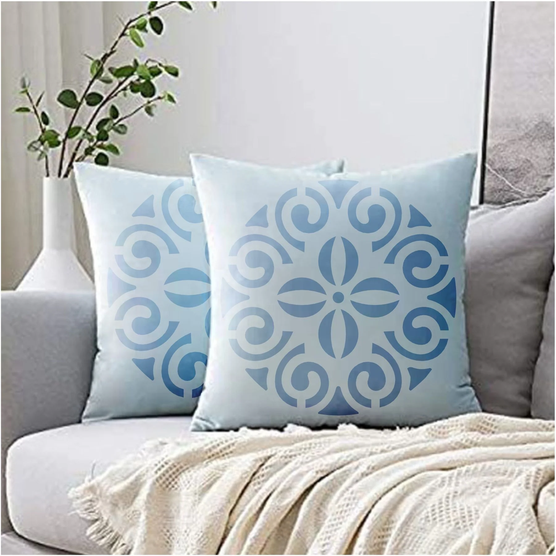 Partition Clipart Stencil Reusable Stencil For Canvas And Wall Painting.ID #373 - Image 5