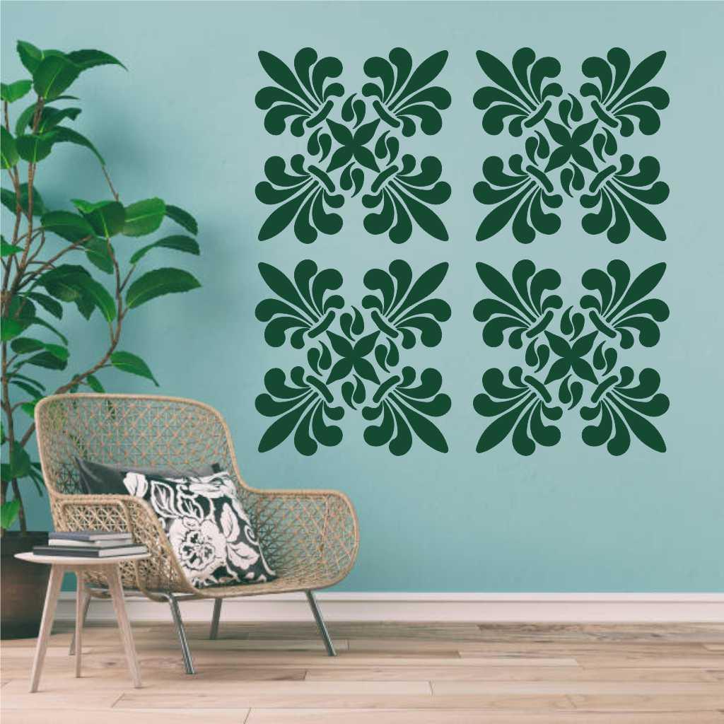 Patel Tile Reusable Stencil for Canvas and wall painting.ID#159 - Image 12