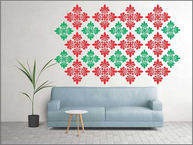 Patel Tile Reusable Stencil for Canvas and wall painting.ID#159 - Image 6